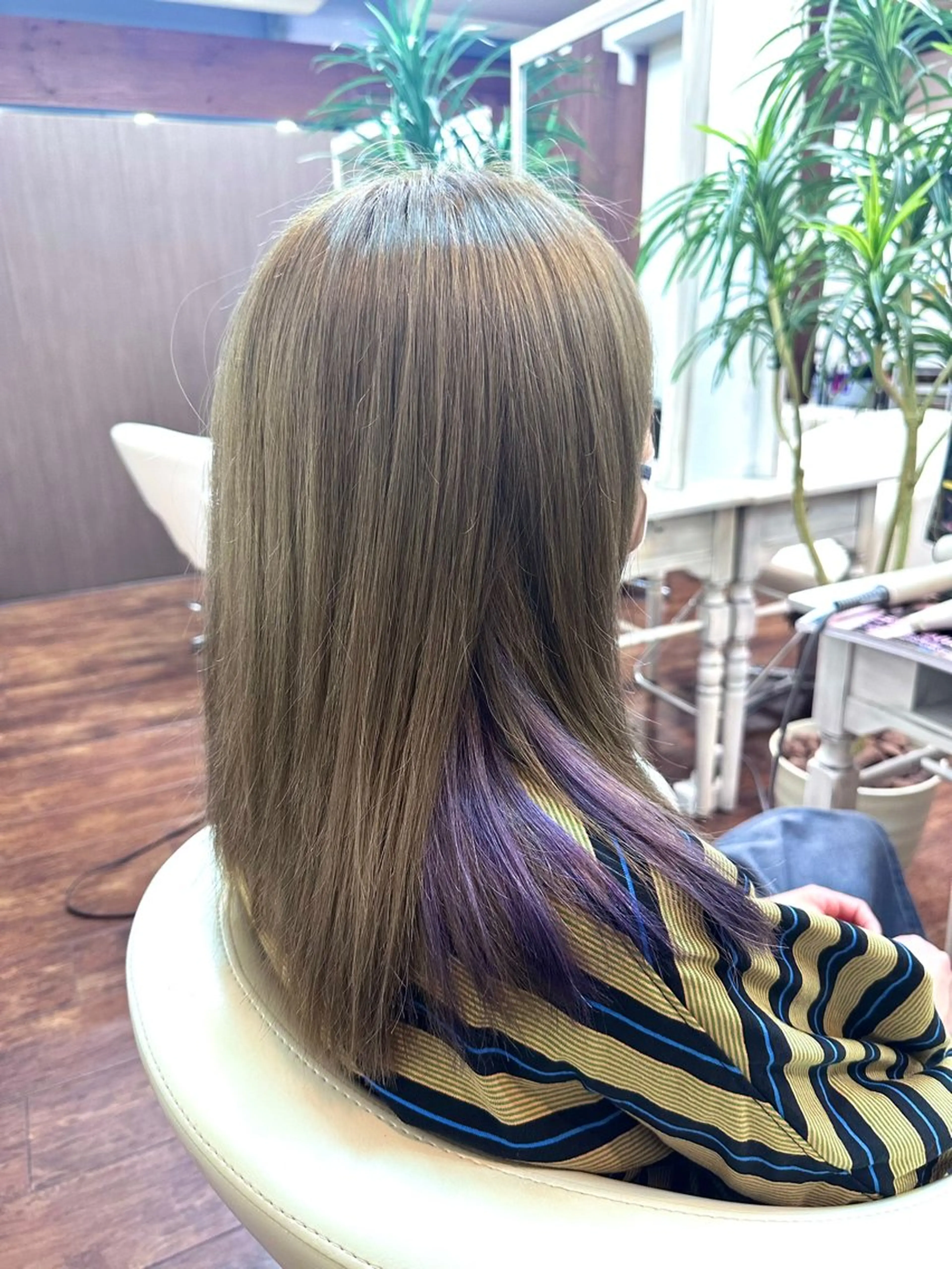 ミディアム カラー ヘアカラー 細川武琉/艶カラー /Aqua limeのヘアスタイル