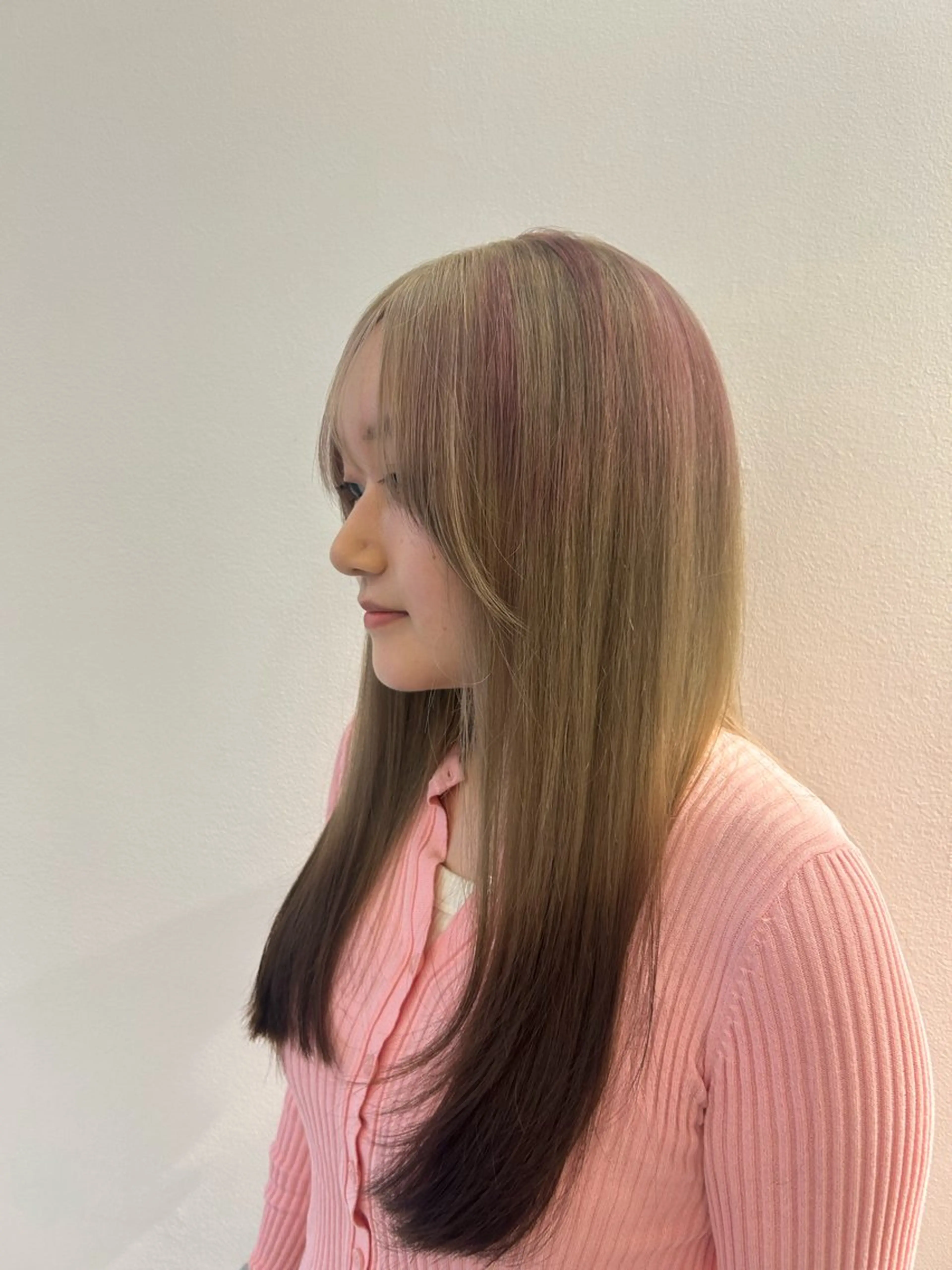 ロング カット ヘアカラー HASIMOTO jijibyMOPSのヘアスタイル