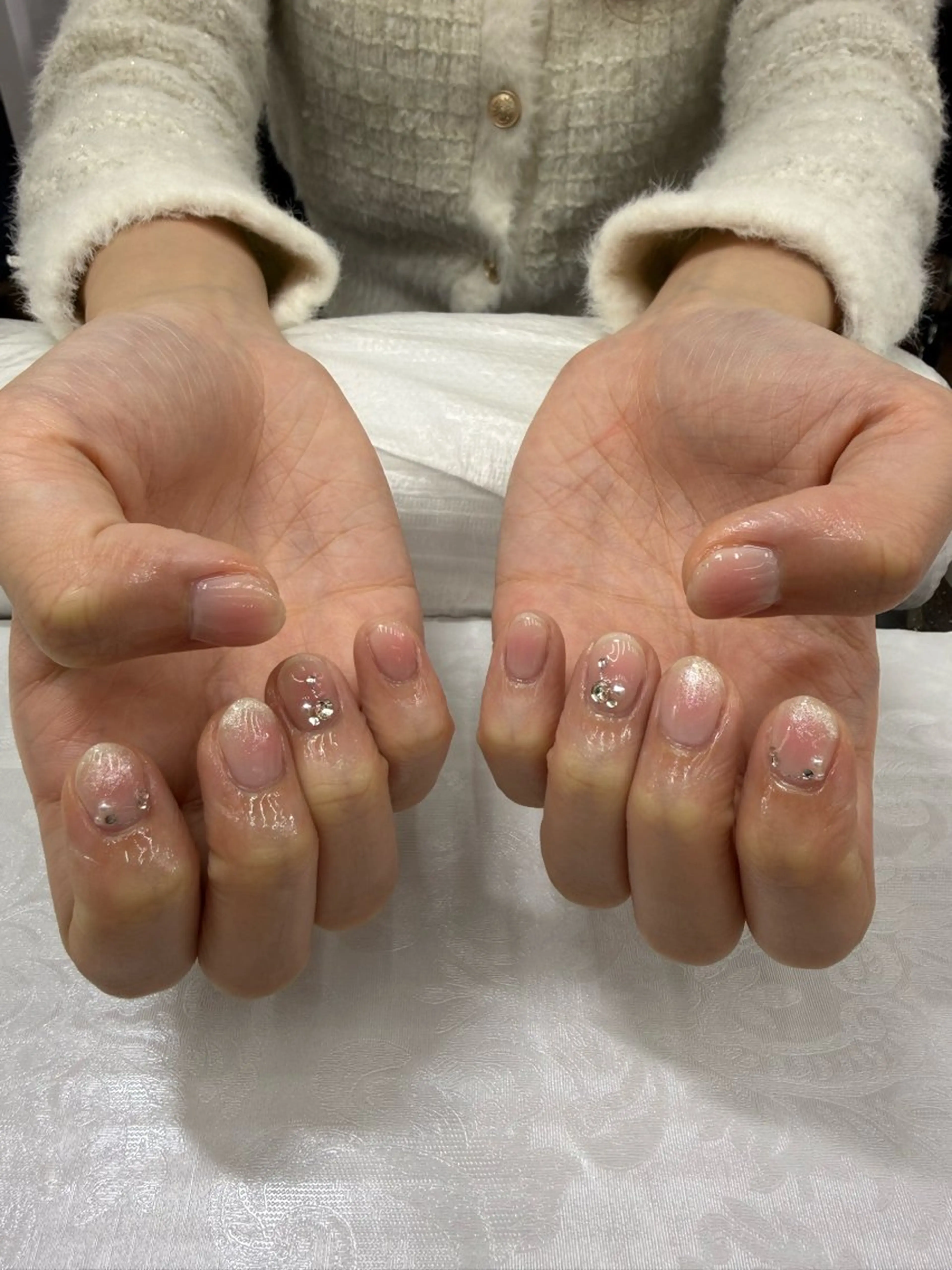 ネイル チークネイル シンプルネイル maxkelly チロルのネイルデザイン