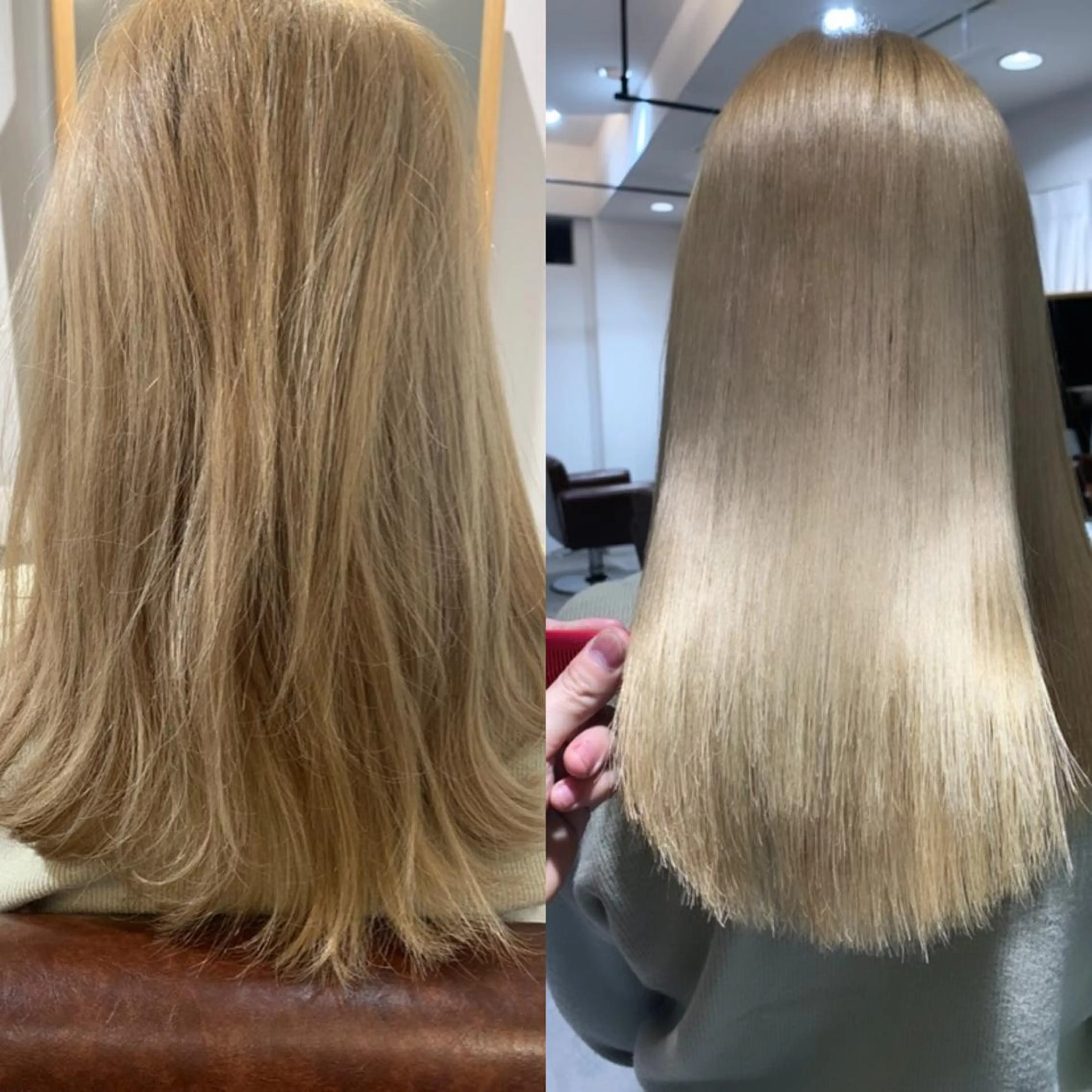 セミロング カラー i'll 未空のヘアスタイル