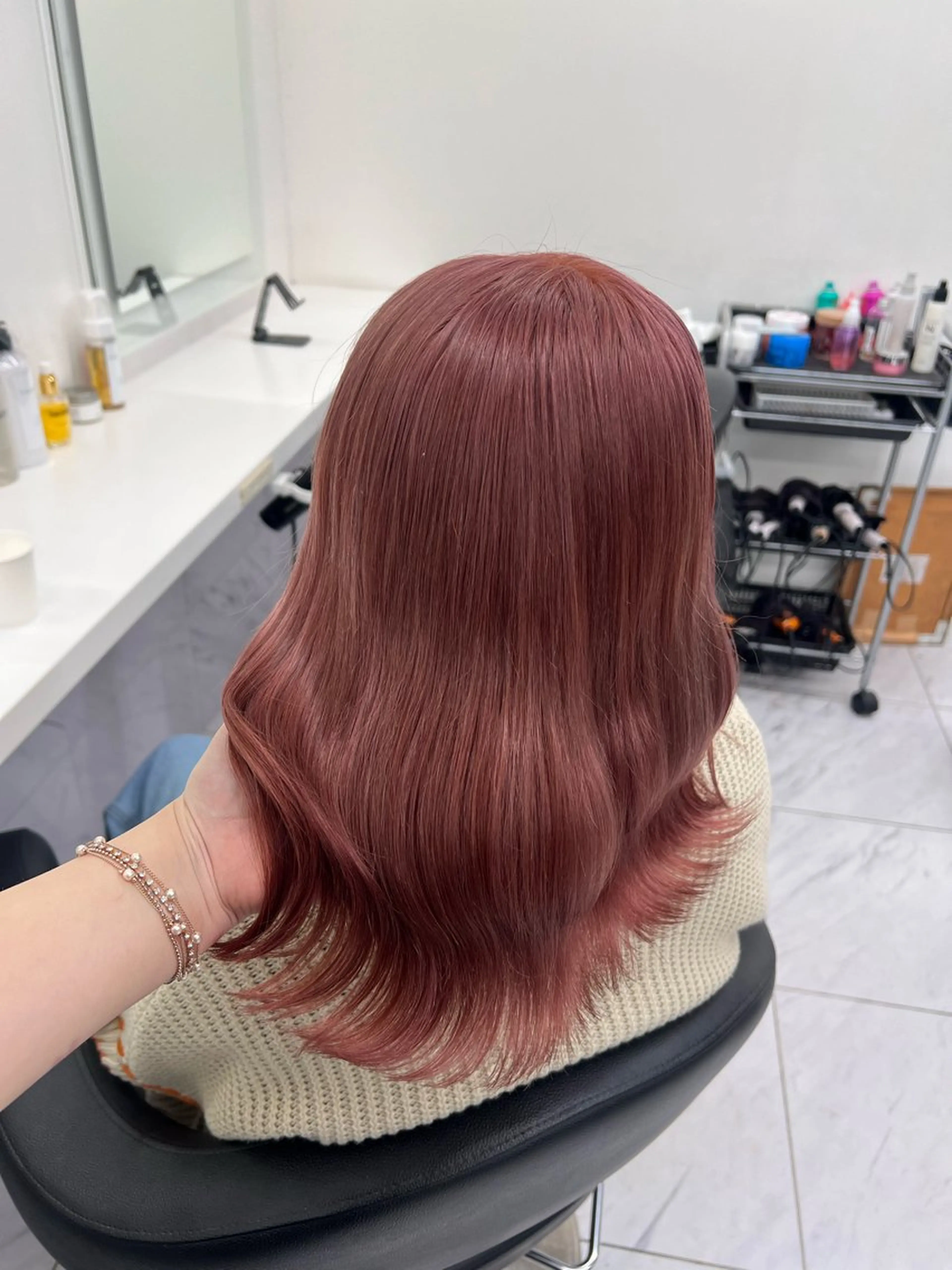 ミディアム カラー 💖札幌カラー 指名No.1💖玲奈のヘアスタイル