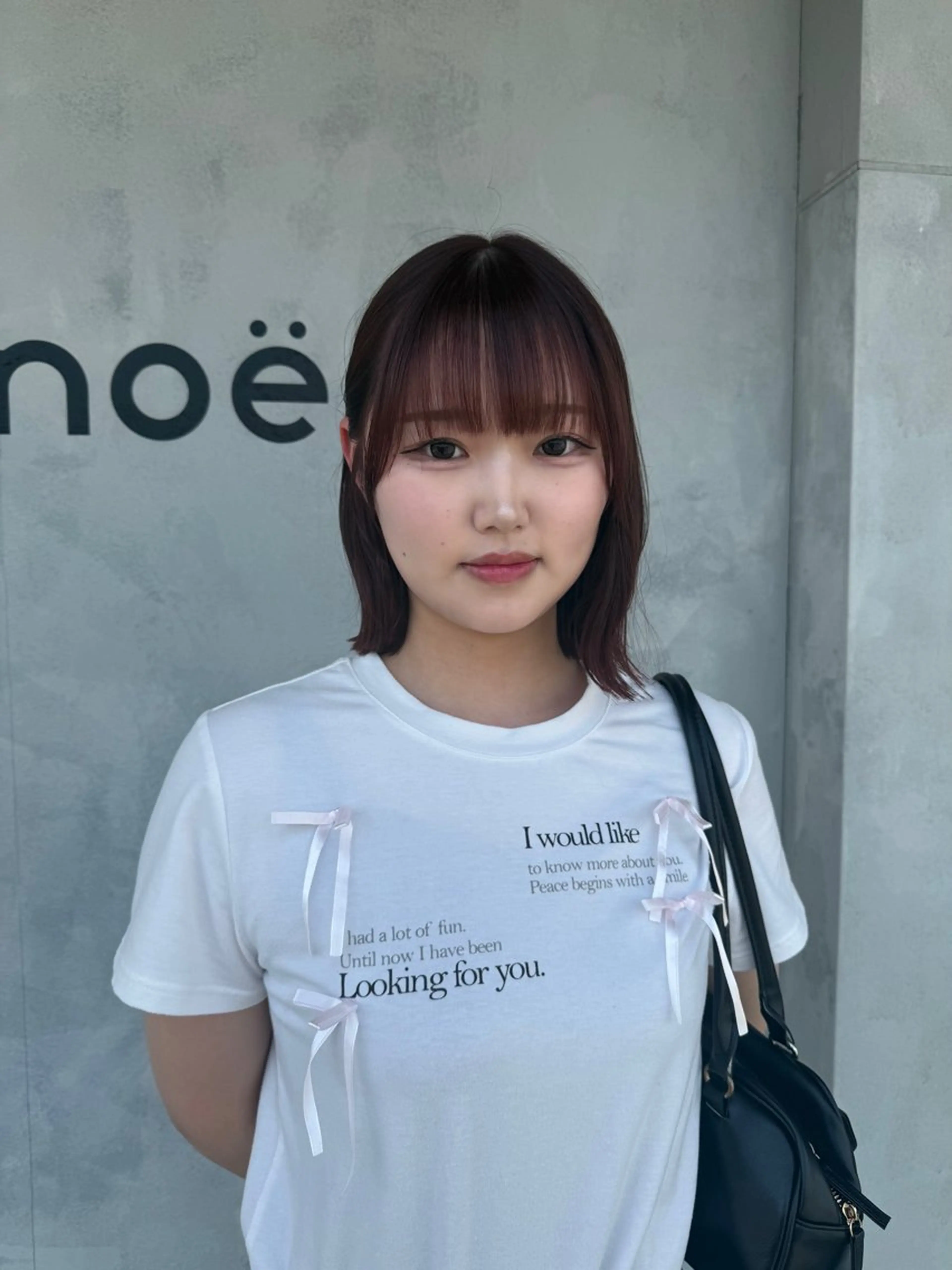 ショート カラー 透明感カラー ラベンダーカラー ピンクカラー ピンクラベンダー ボブ カット ヘアカラー トリートメント カノエ宇部厚南店 /つむぎのヘアスタイル