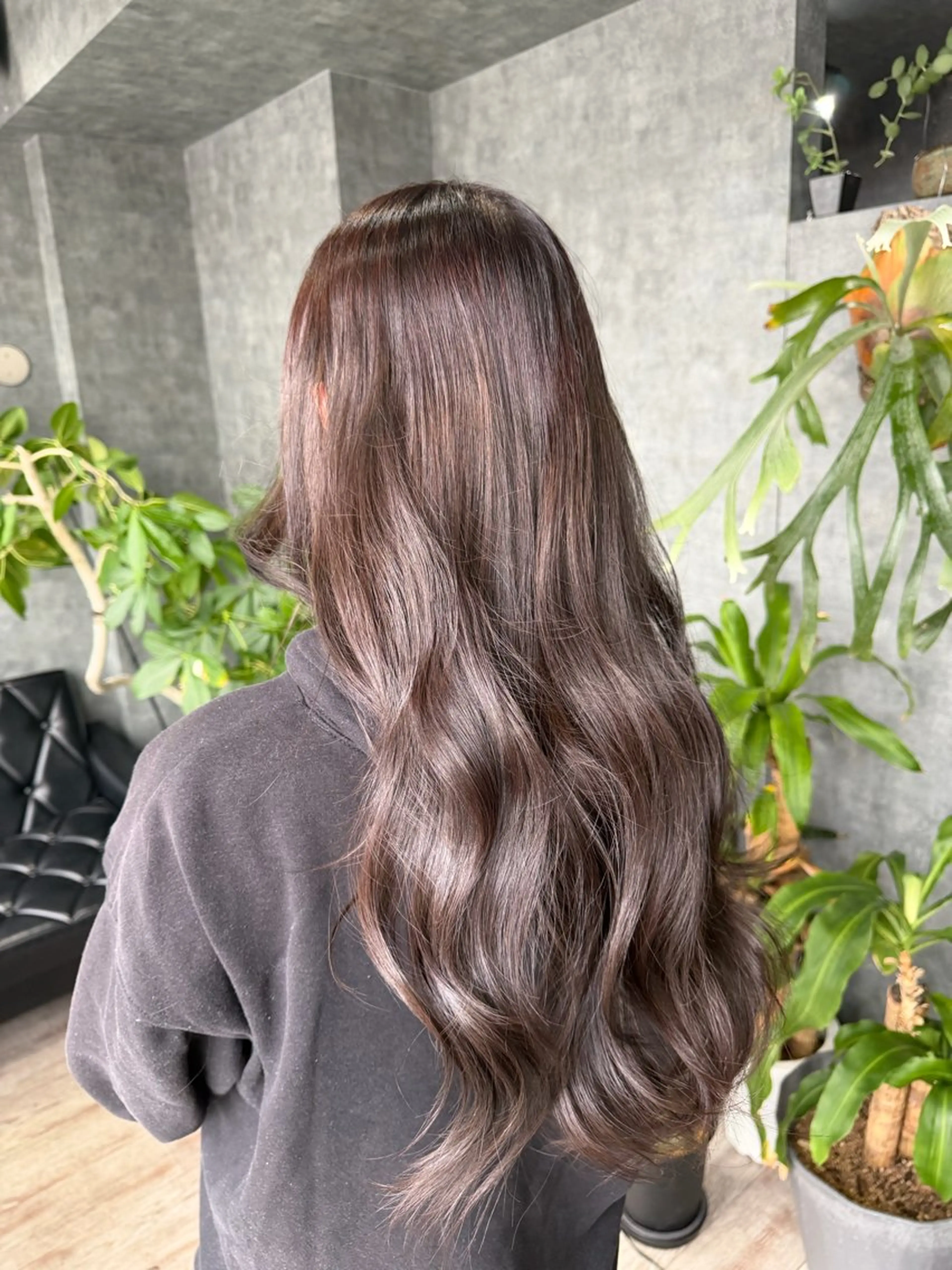 ロング カラー ブリーチ glac 當田のヘアスタイル