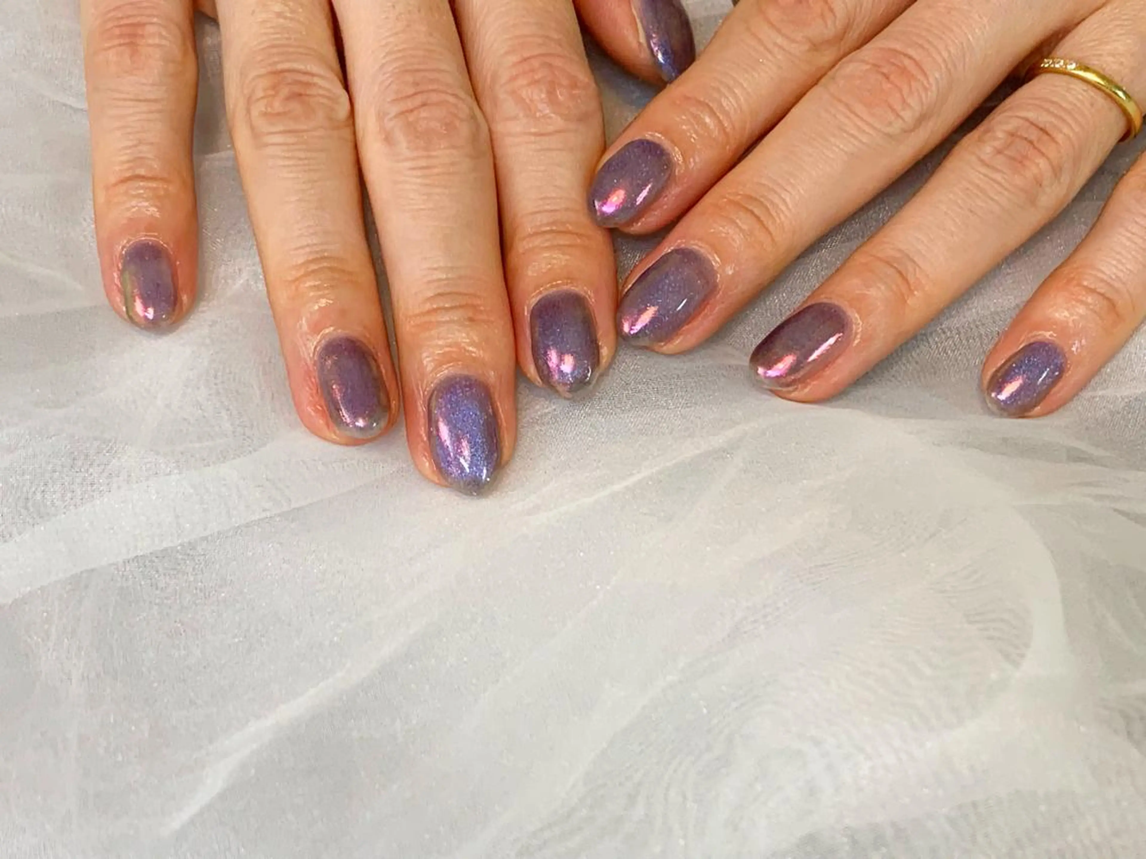ネイル オーロラネイル マグネットネイル ハンドネイル フットネイル GéRanium Harukaのネイルデザイン