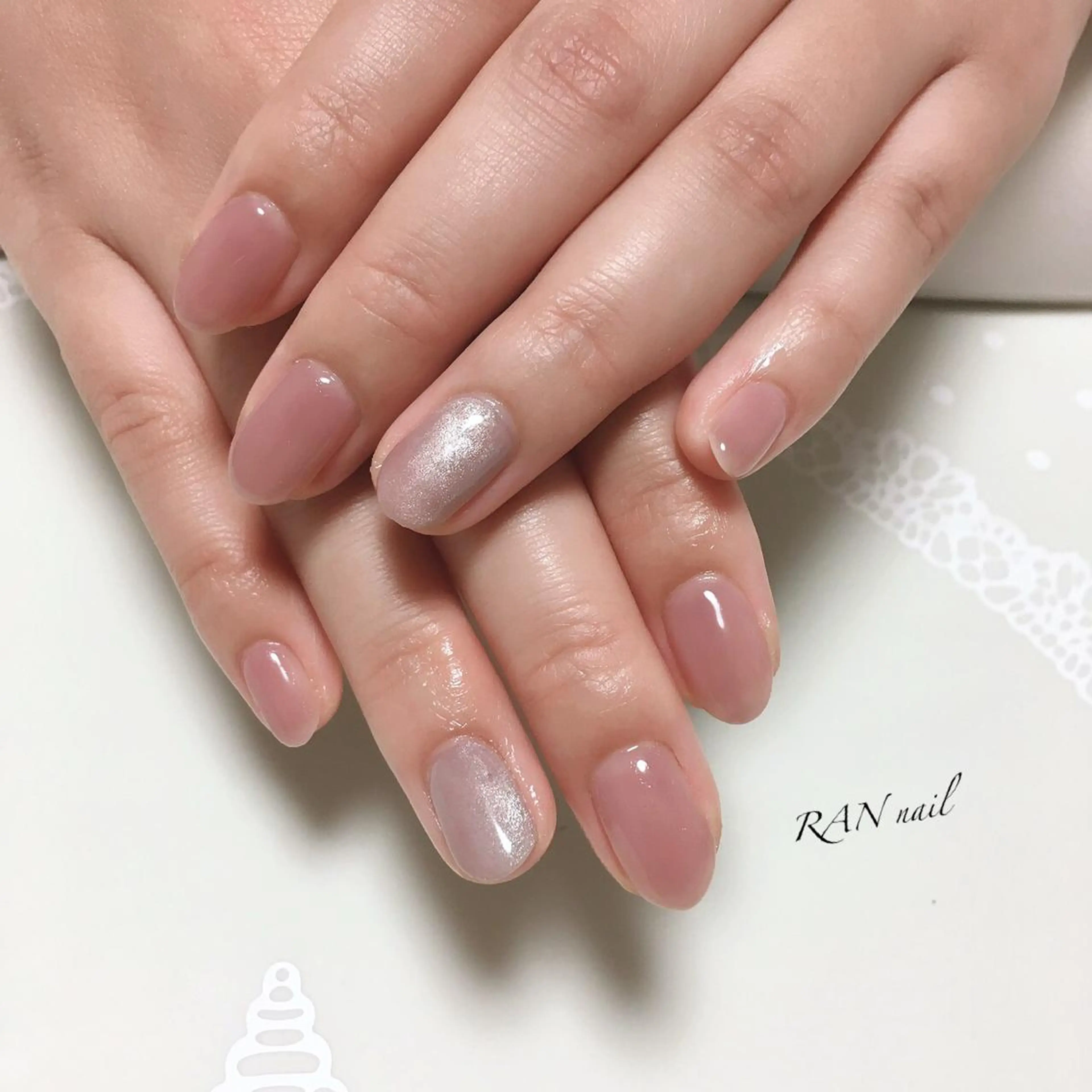 ネイル シンプルネイル ハンドネイル フットネイル RAN nailのネイルデザイン