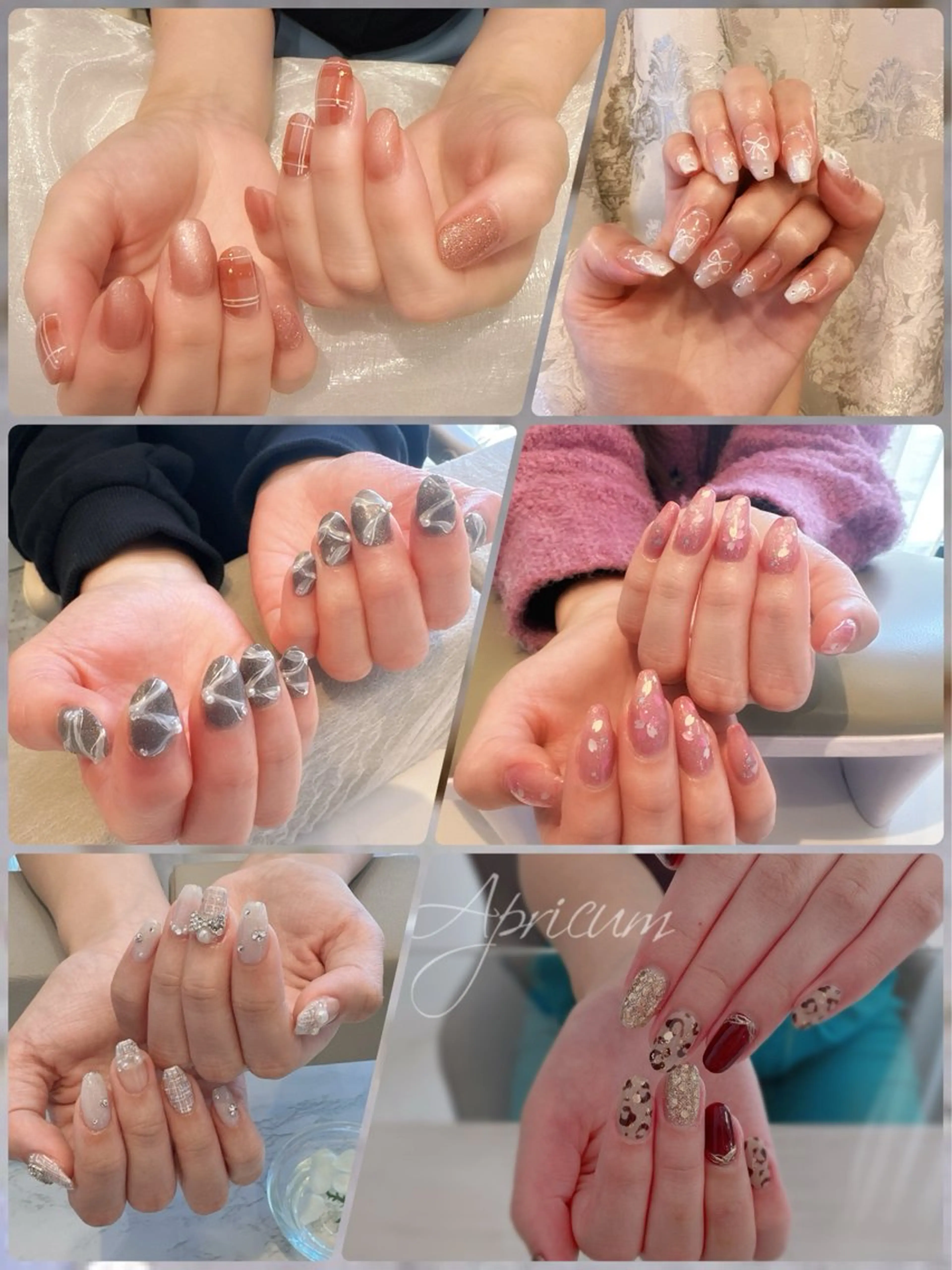 Apricum 人気Ｎｏ1 menu ✨定額トレンドデザイン ¥7,800上品 × トレンド大人のためのご褒美ネイル💅の写真