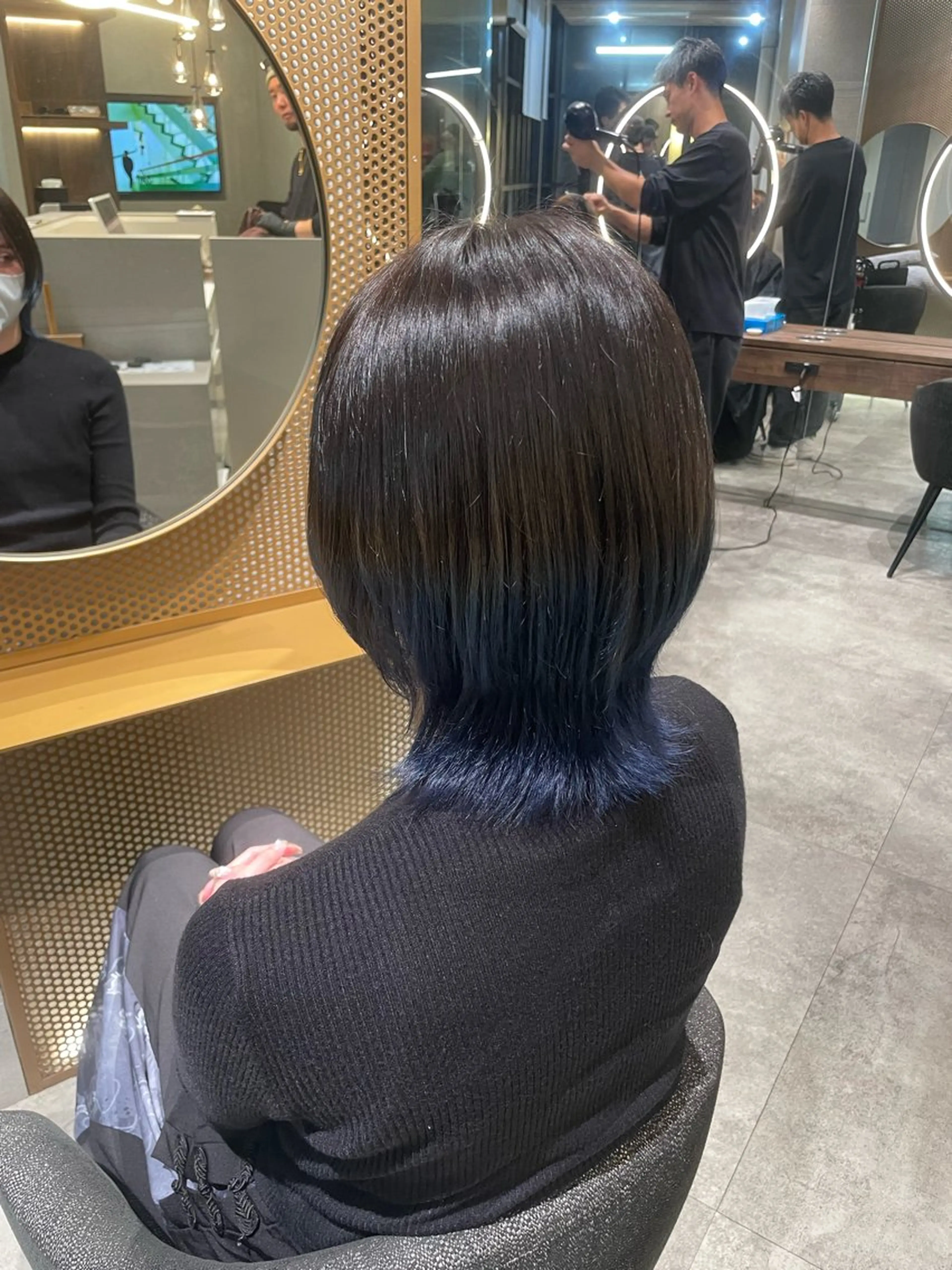 ミディアム カラー カット ヘアカラー ハイトーン/透明感 yuinaのヘアスタイル