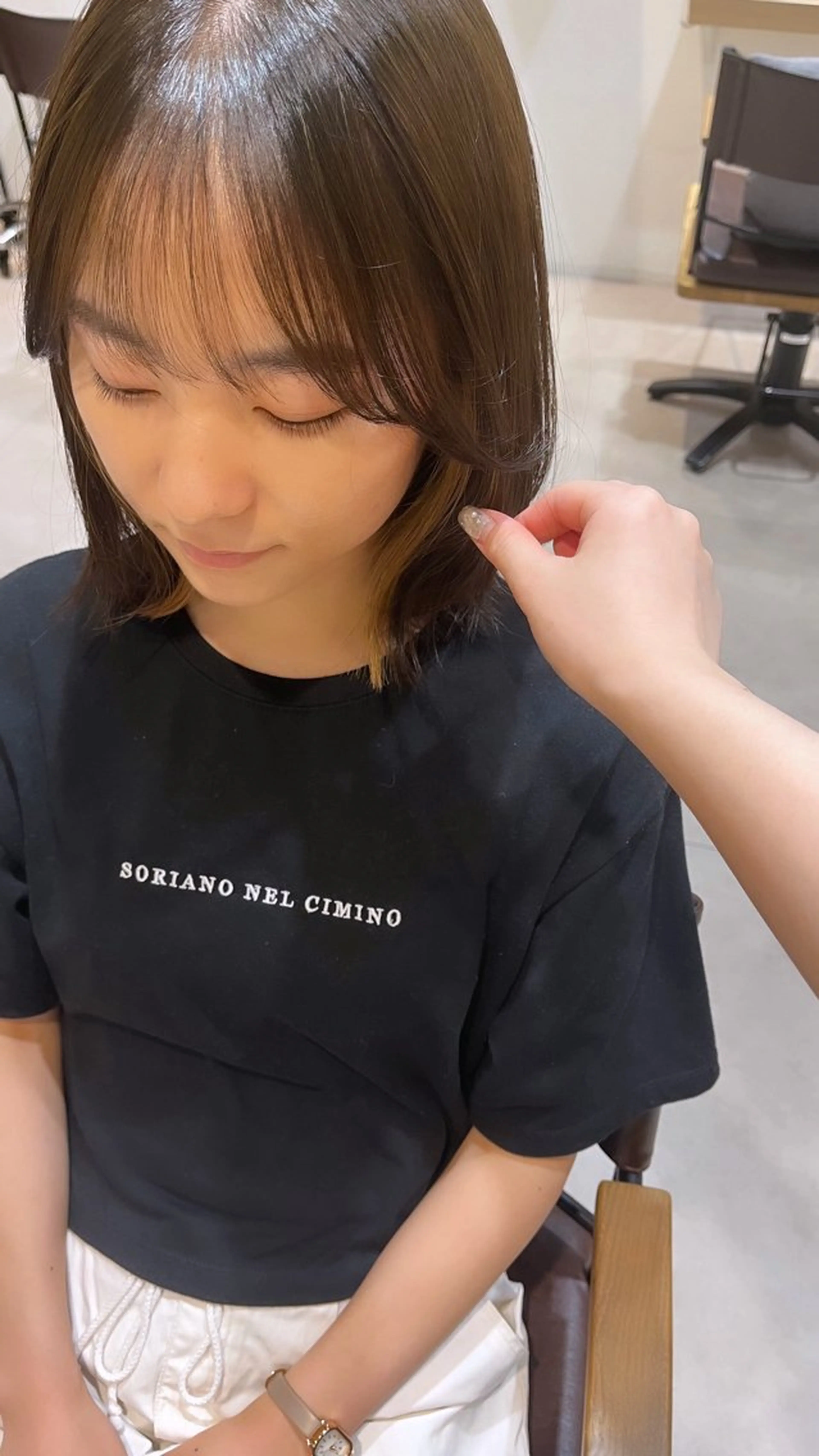 ミディアム カラー Agnos 青山/ saya🌼のヘアスタイル