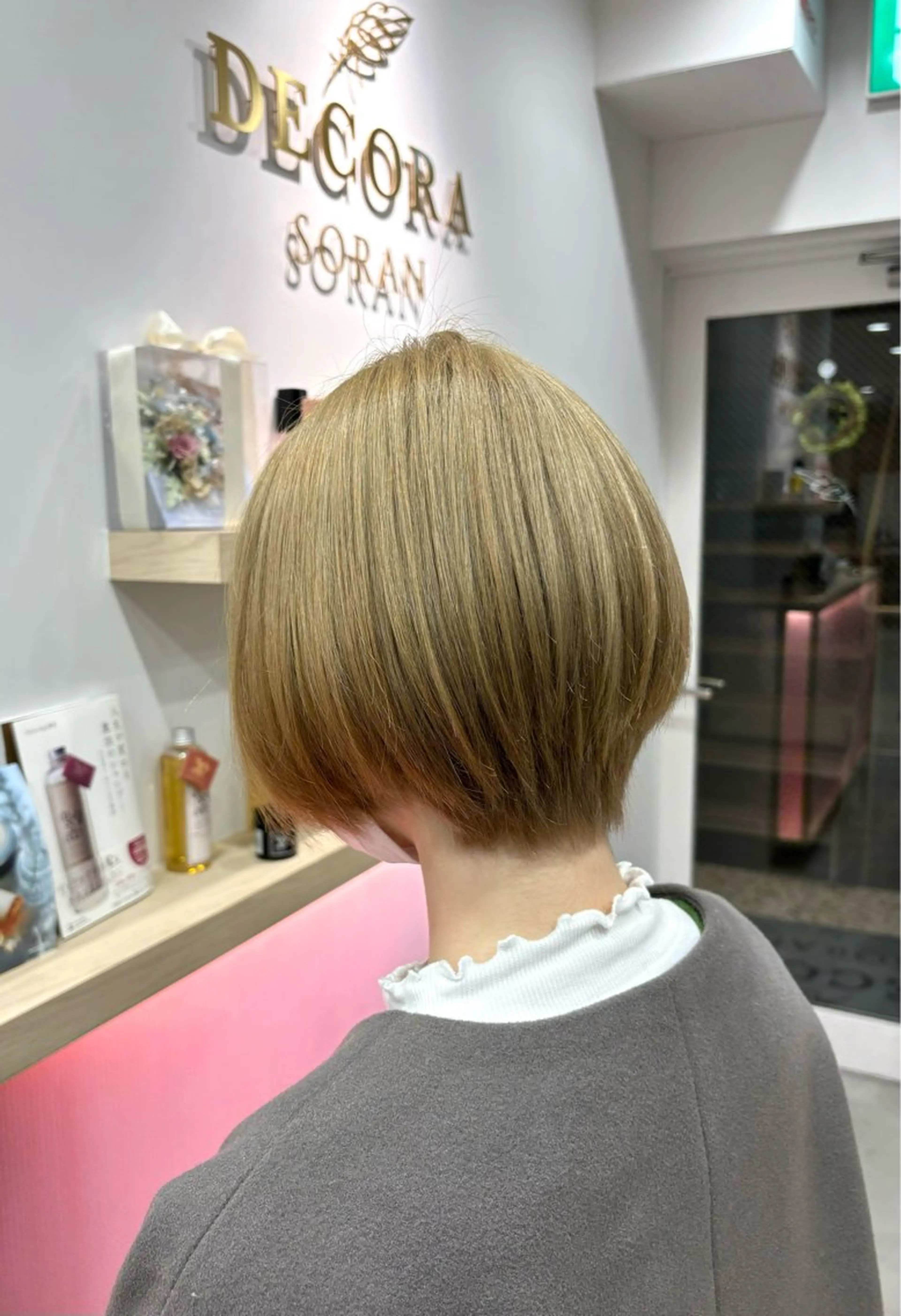 ショート カラー メンズカット ボブ/米崎駿也のヘアスタイル