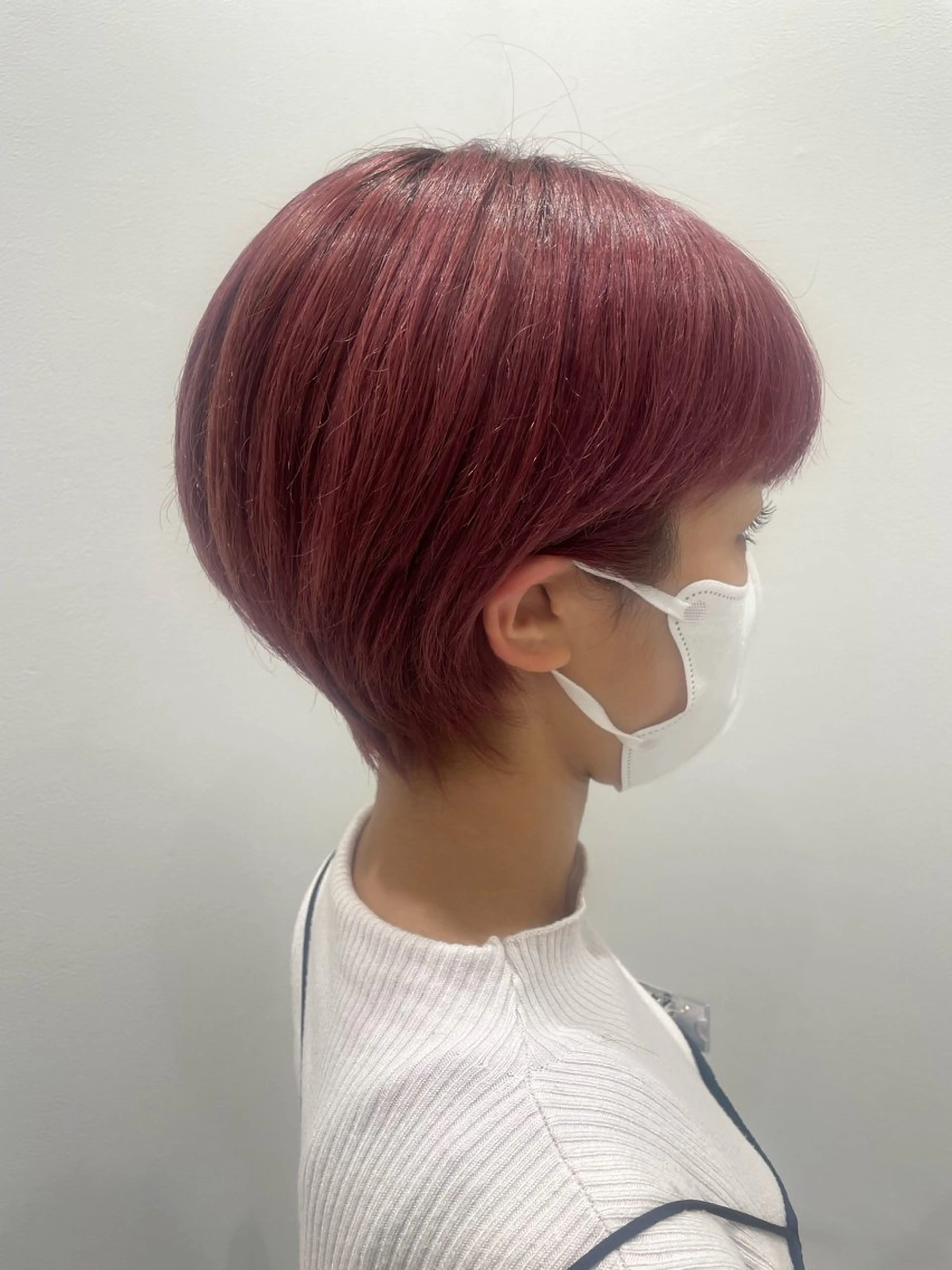 ショート カラー ラベンダーカラー ラベンダーピンク ピンクカラー ショートヘア 【千葉駅南口歩1分】 MAKAのヘアスタイル