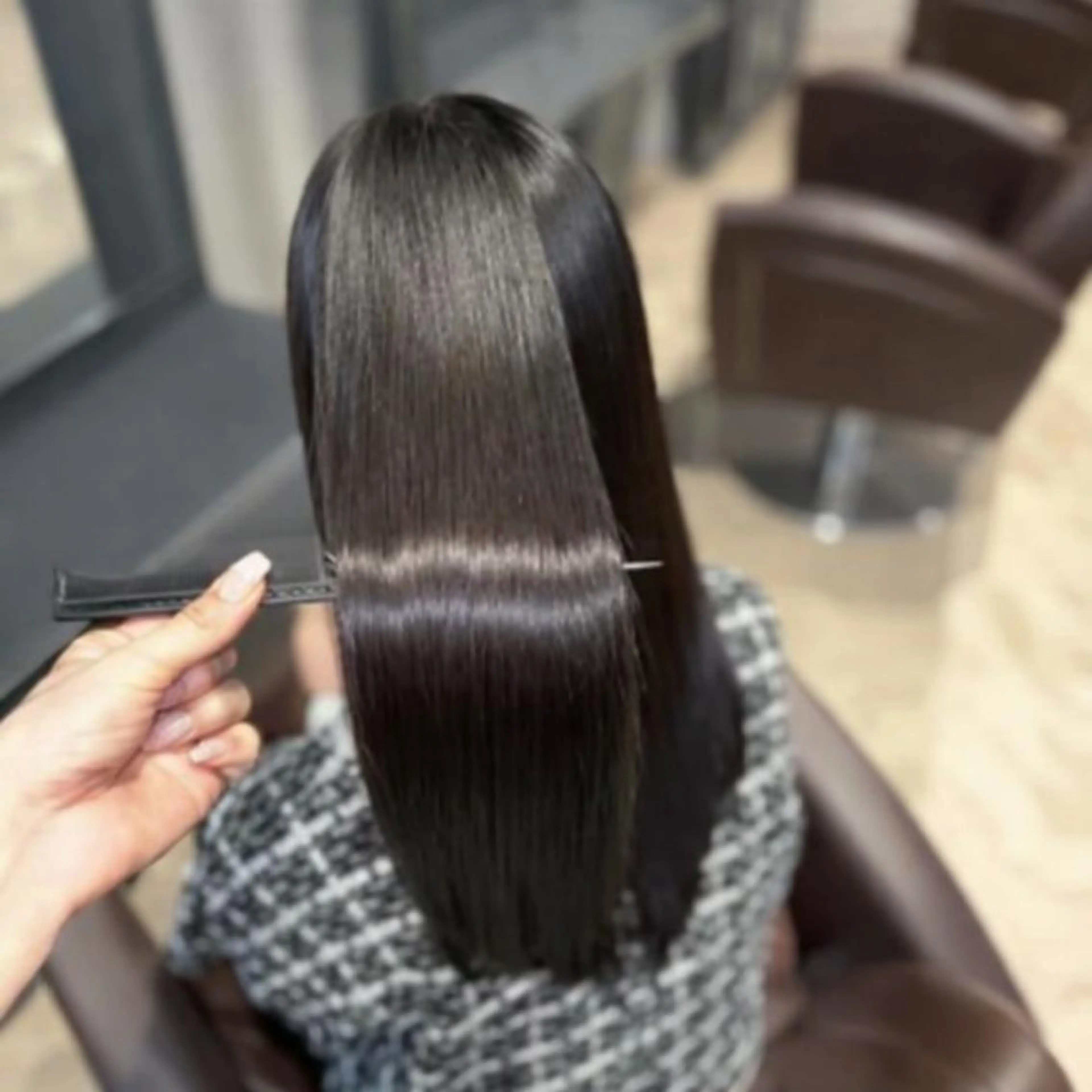 セミロング 髪質改善 縮毛矯正 カット 縮毛矯正 リピート90%超/縮 毛矯正/髪質改善井口のヘアスタイル