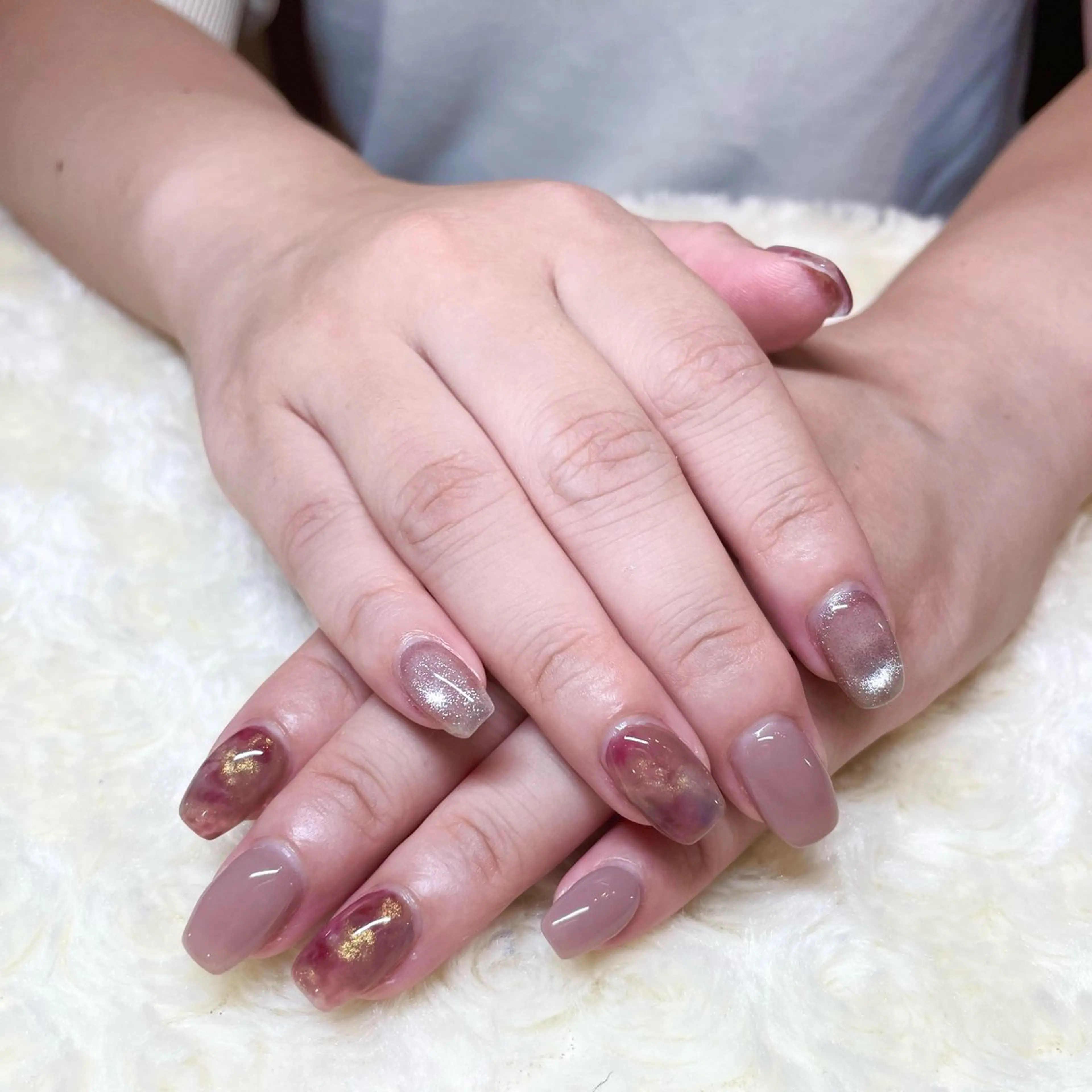 ネイル ニュアンスネイル aime Sakiのネイルデザイン