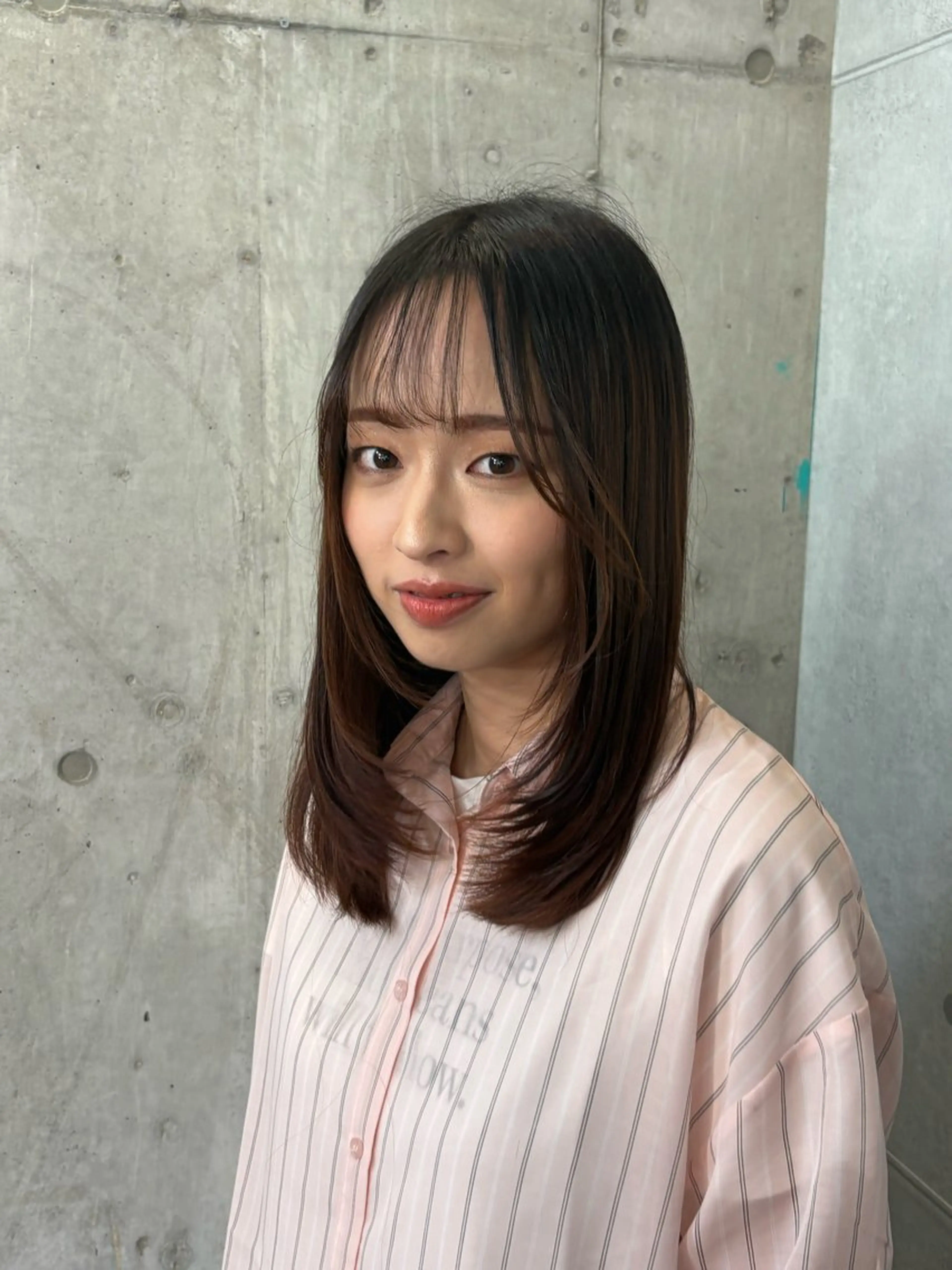 セミロング 加藤志保 🎗️🫧モデル募集のヘアスタイル