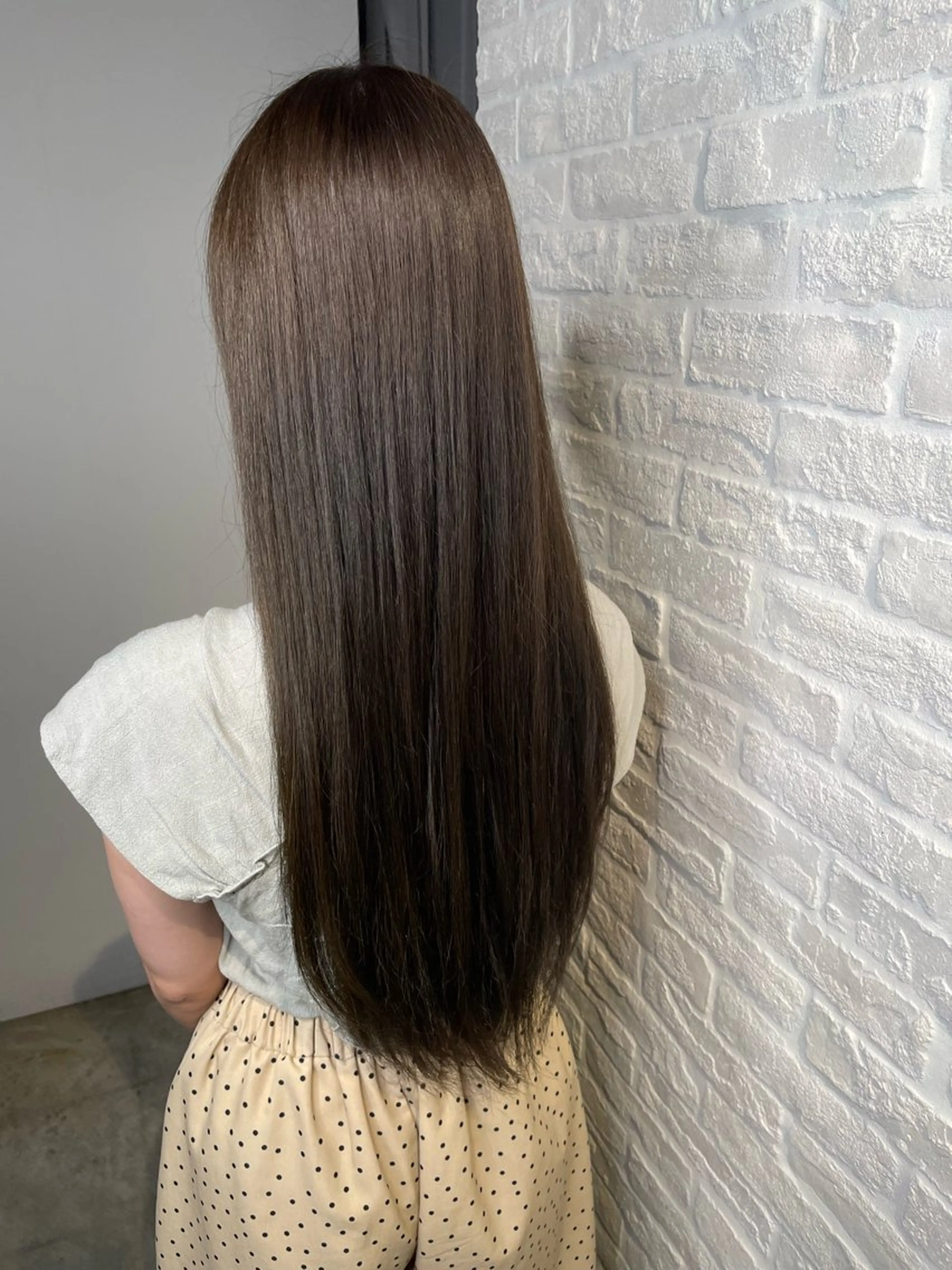 ロング カラー レイヤーカット/顔 周りカット/髪質改善のヘアスタイル