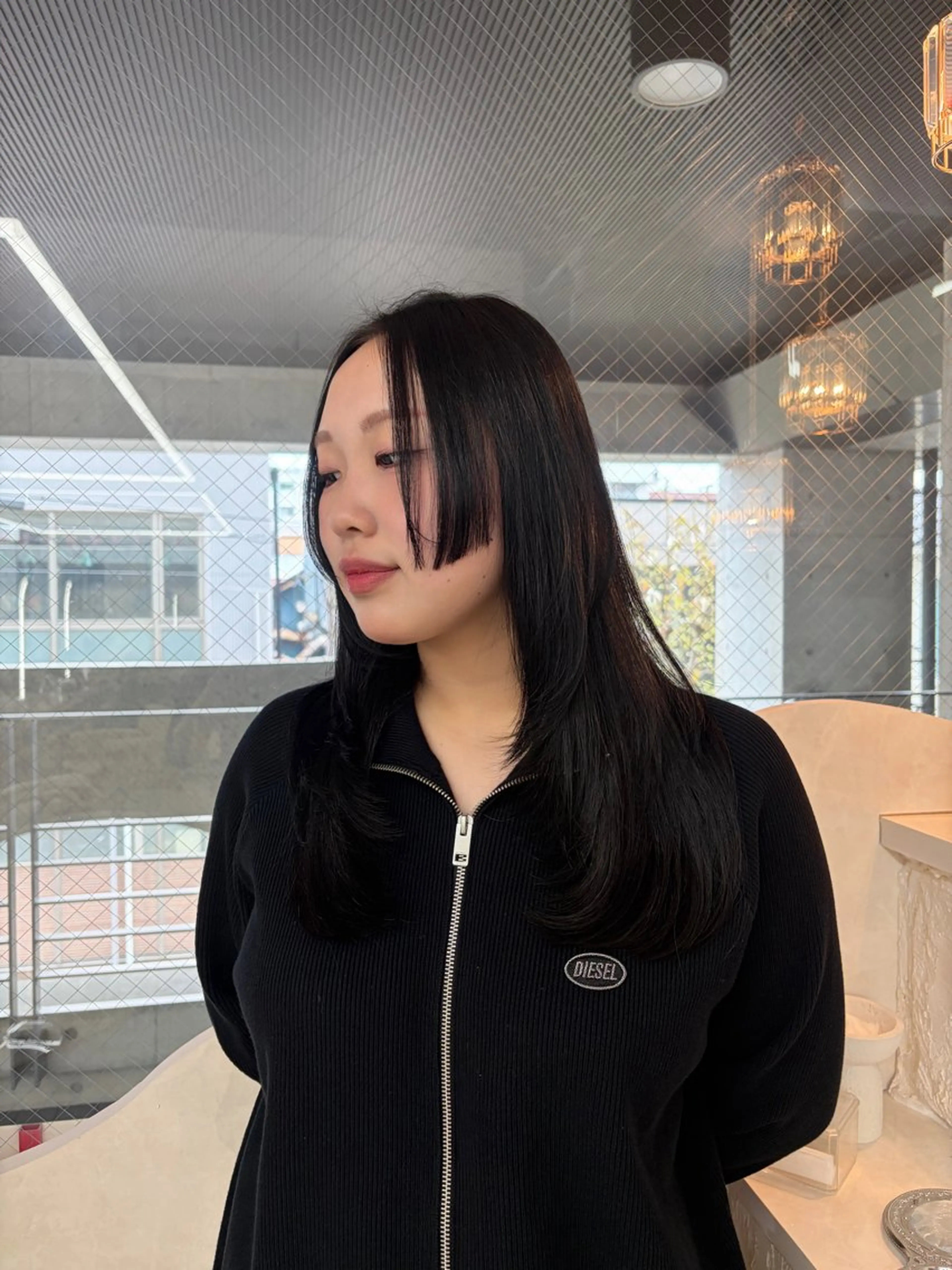 ロング カラー ハッシュカット カット ヘアカラー トリートメント XELM高崎 🤍Kyokaのヘアスタイル