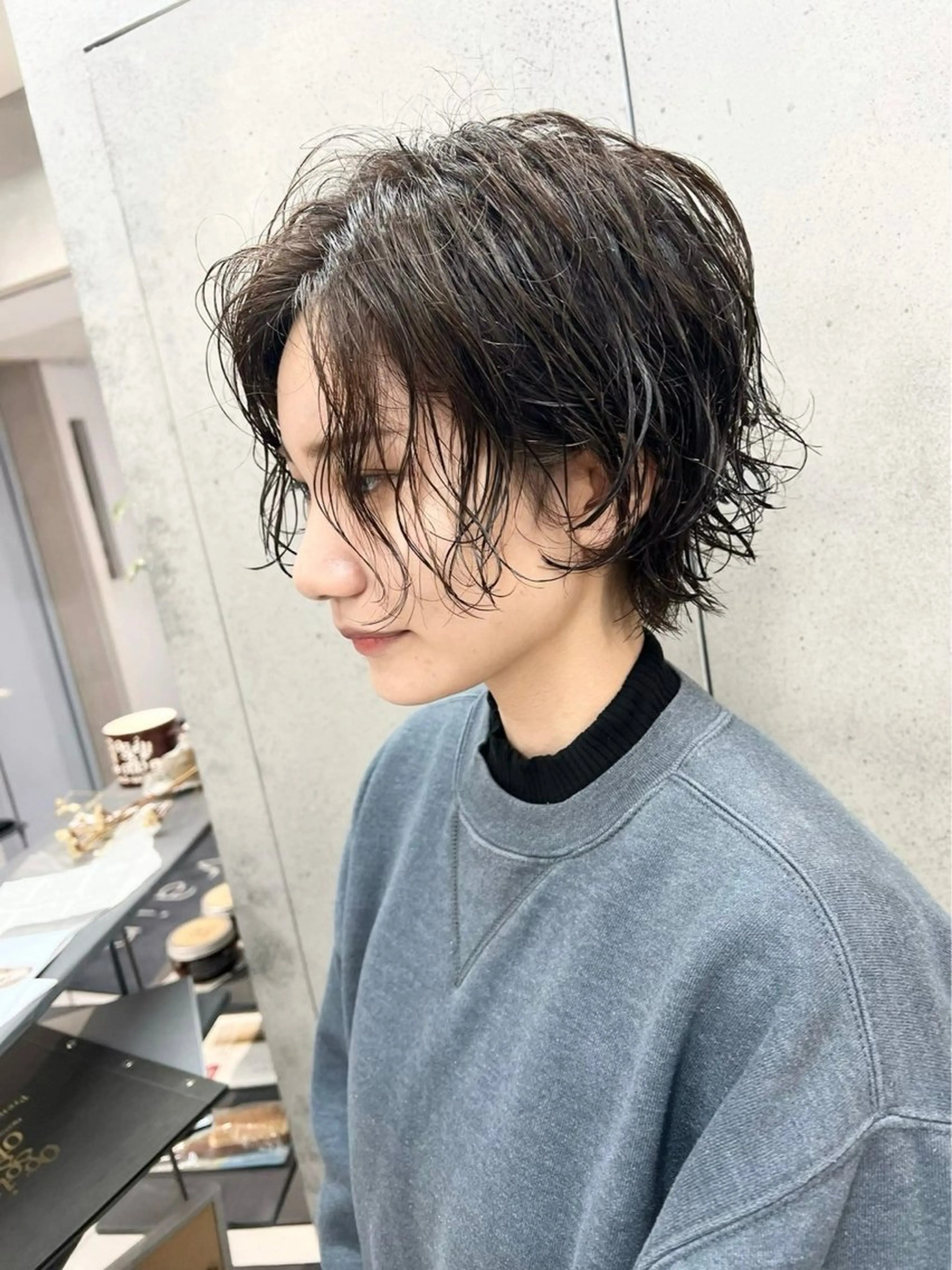 パーマ RIN パーマ/暖色カラーのヘアスタイル