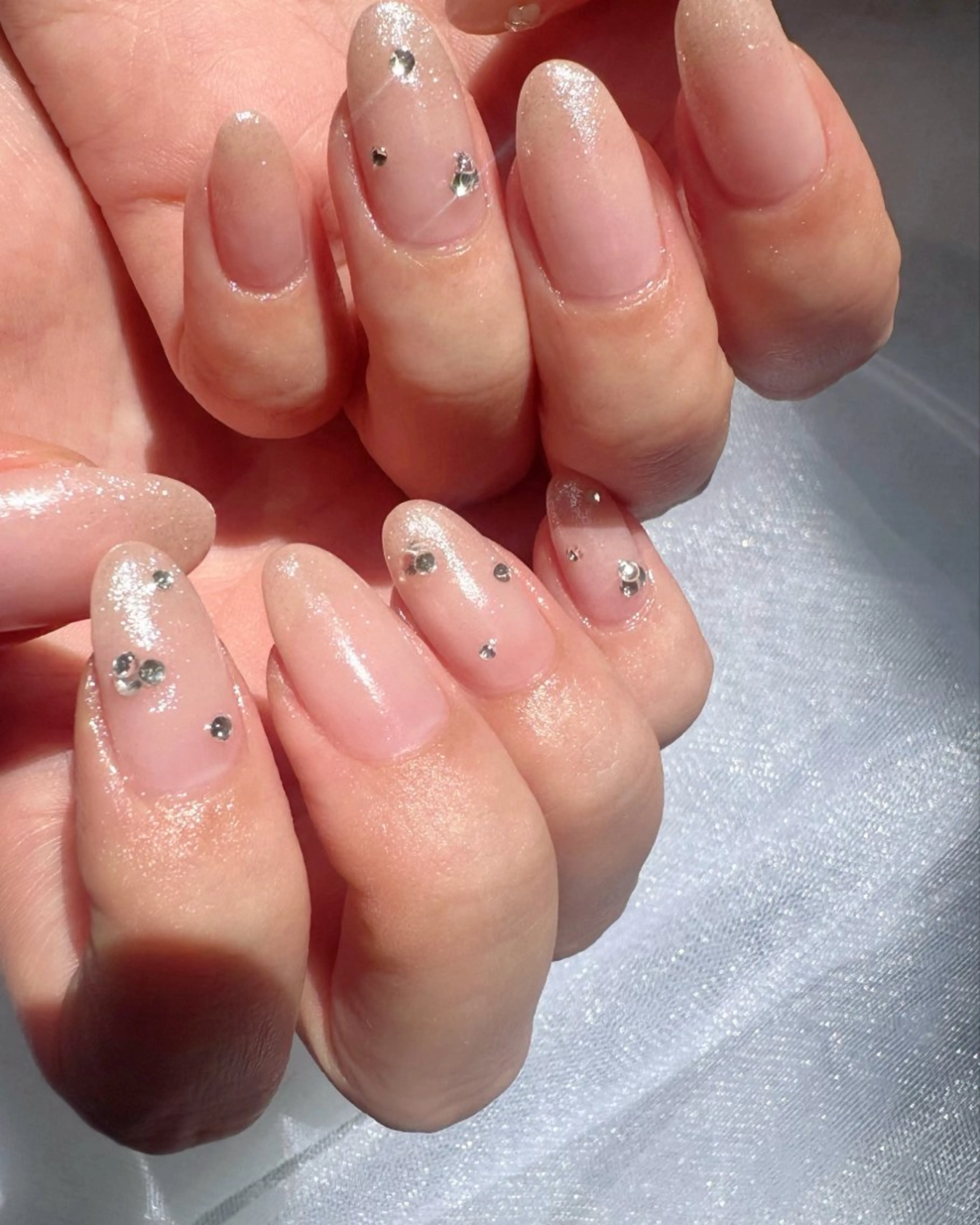 ネイル クリアネイル 氷ネイル・うるうるネイル 韓国ネイル ニュアンスネイル オフィスネイル 🪞KAPE NAIL 🪞のネイルデザイン