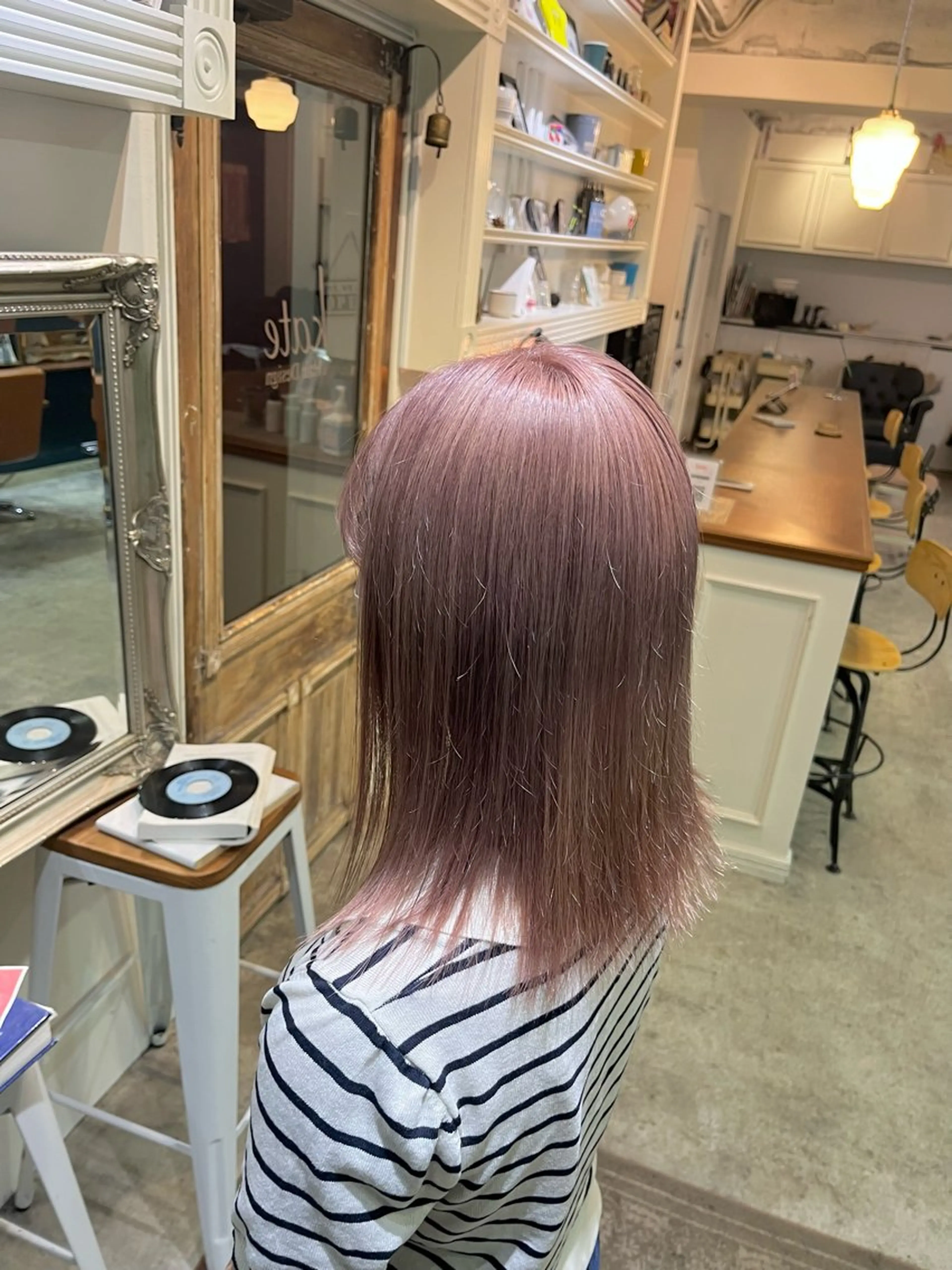 ミディアム カラー ヘアアレンジ ヘアカラー 高島 凜のヘアスタイル