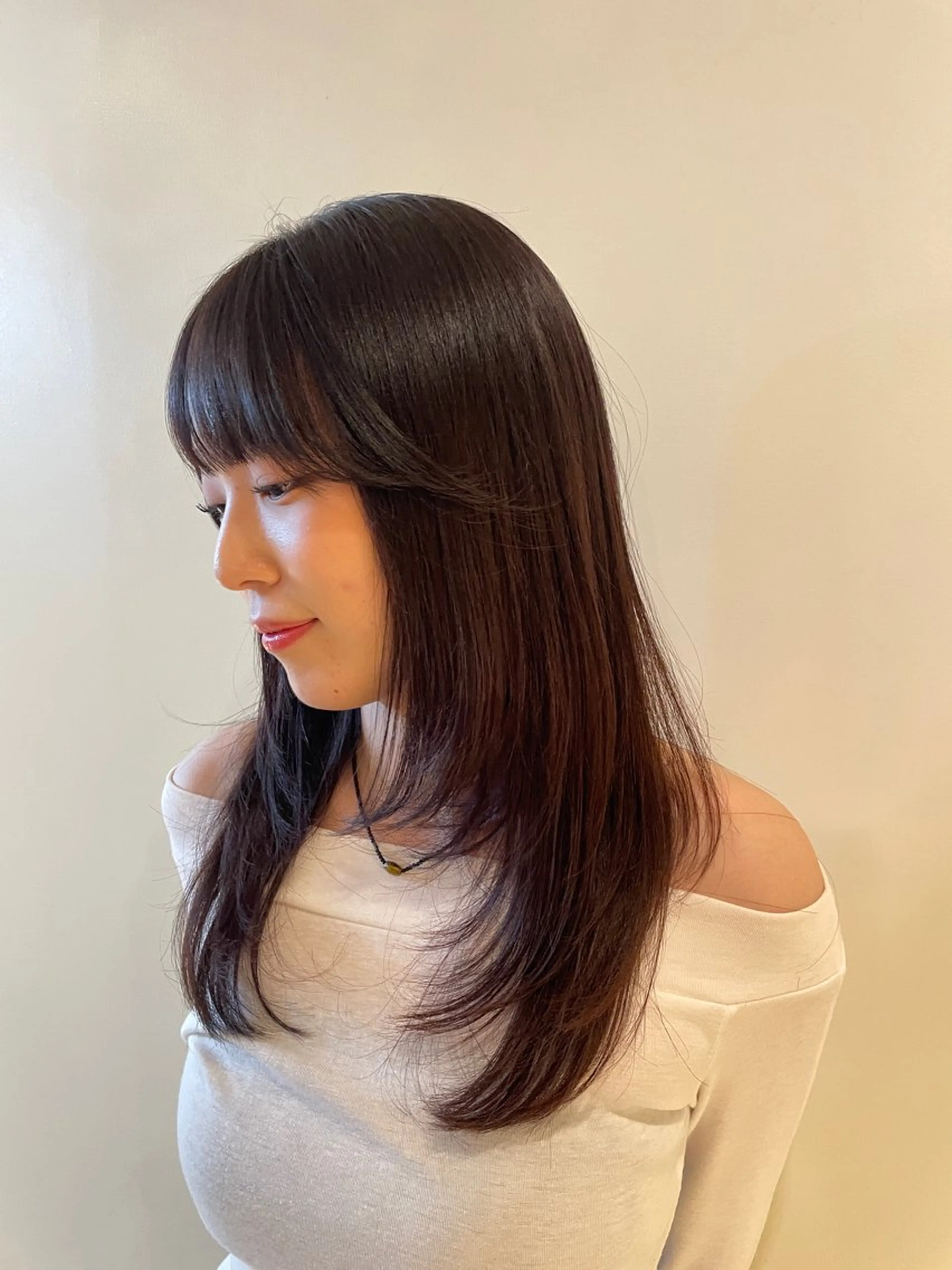 ロング カラー wakana／ カット／ハイライトのヘアスタイル