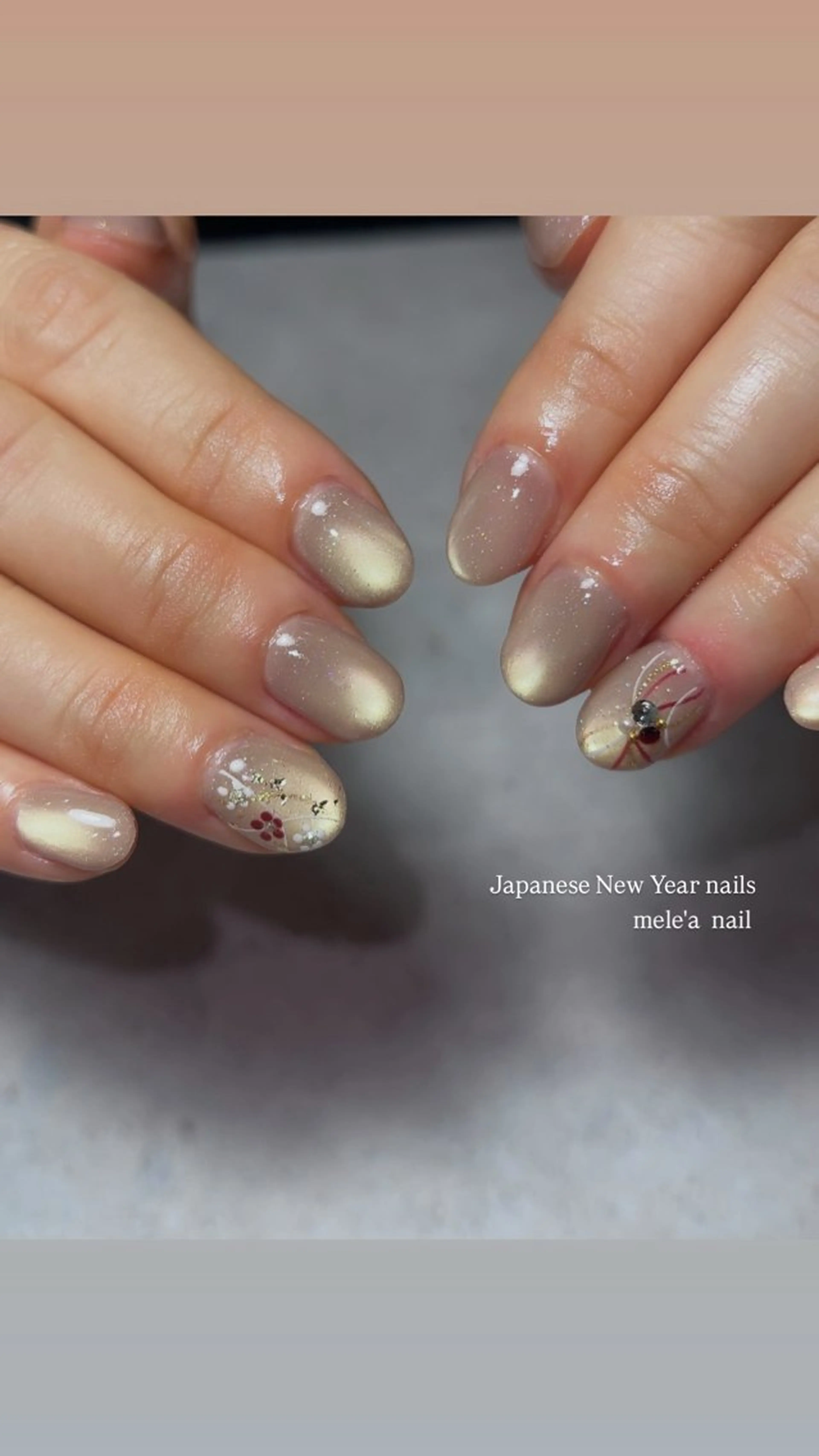 ネイル アートネイル フラッシュネイル miho meléanailのネイルデザイン