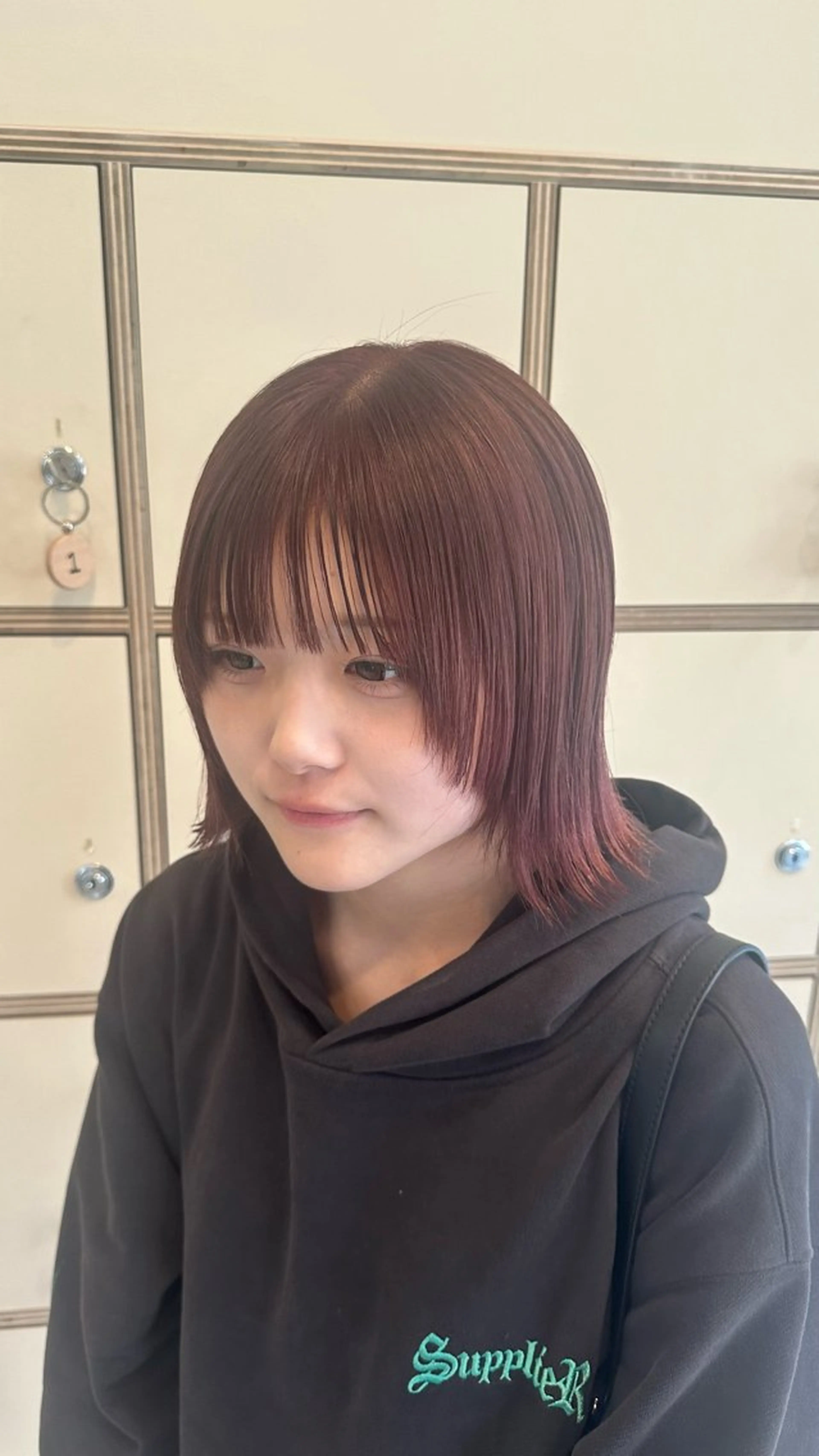 ミディアム ヘアカラー 寺田 彩芽のヘアスタイル