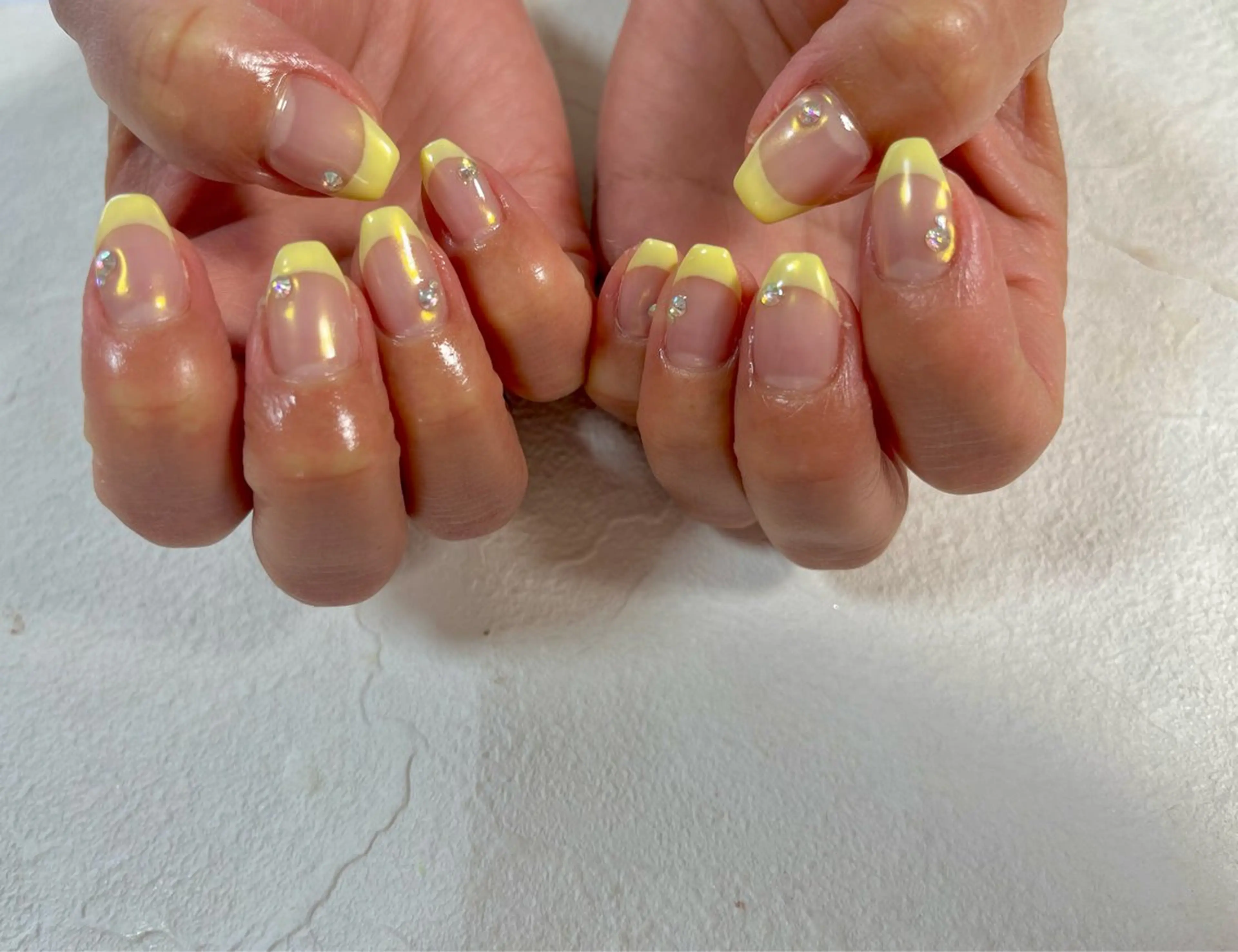 ネイル オーロラネイル フットネイル フレンチネイル ジェルネイル マグネットネイル kiki nail たまプラーザのネイルデザイン