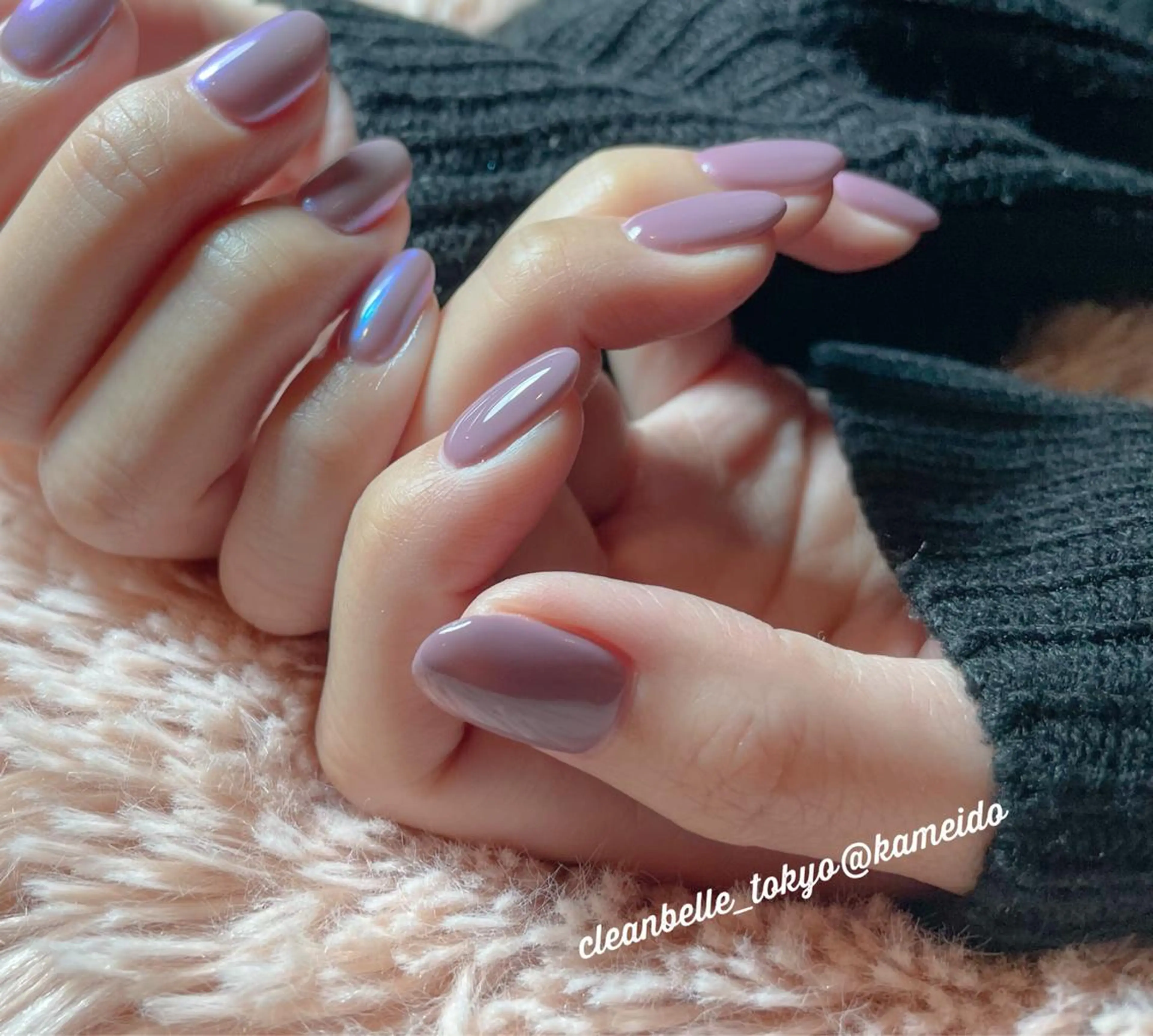 ネイル オーロラネイル cleanbelle Eriのマツエク・マツパデザイン