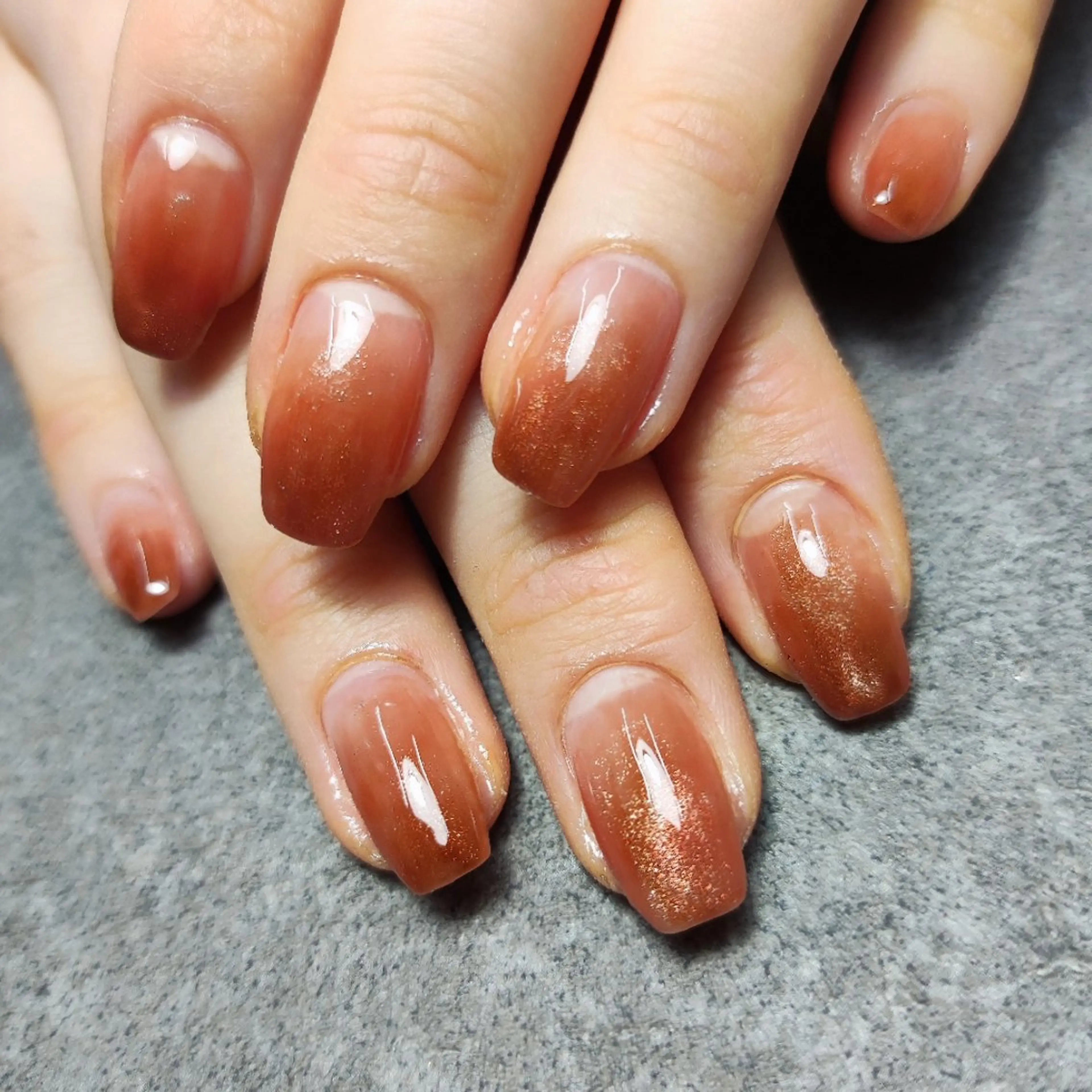 ネイル マグネットネイル ニュアンスネイル ハンドネイル 個人サロン saltnailのネイルデザイン