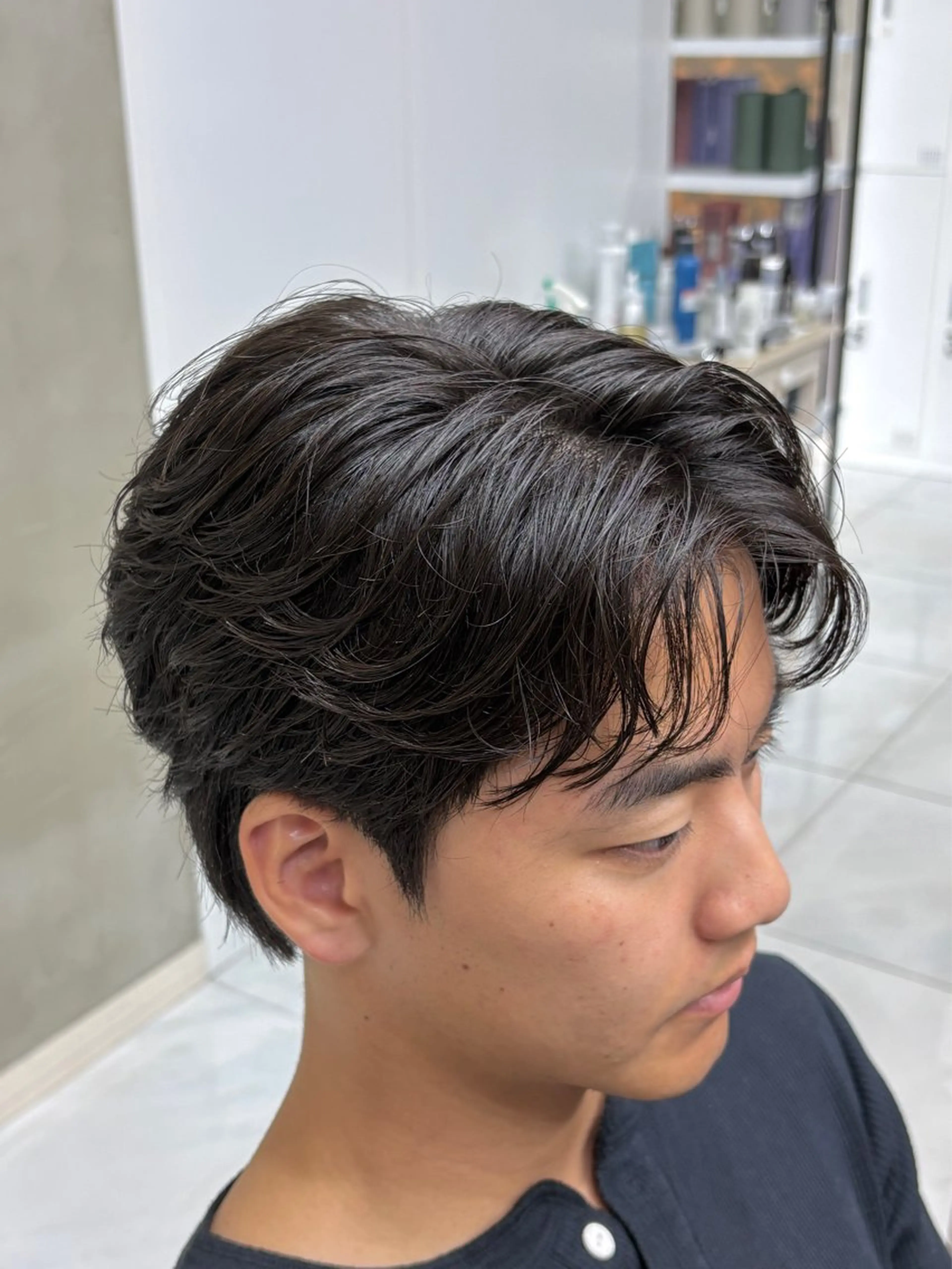 ショート メンズ カット ヘアセット GRANDEUR ryuのヘアスタイル