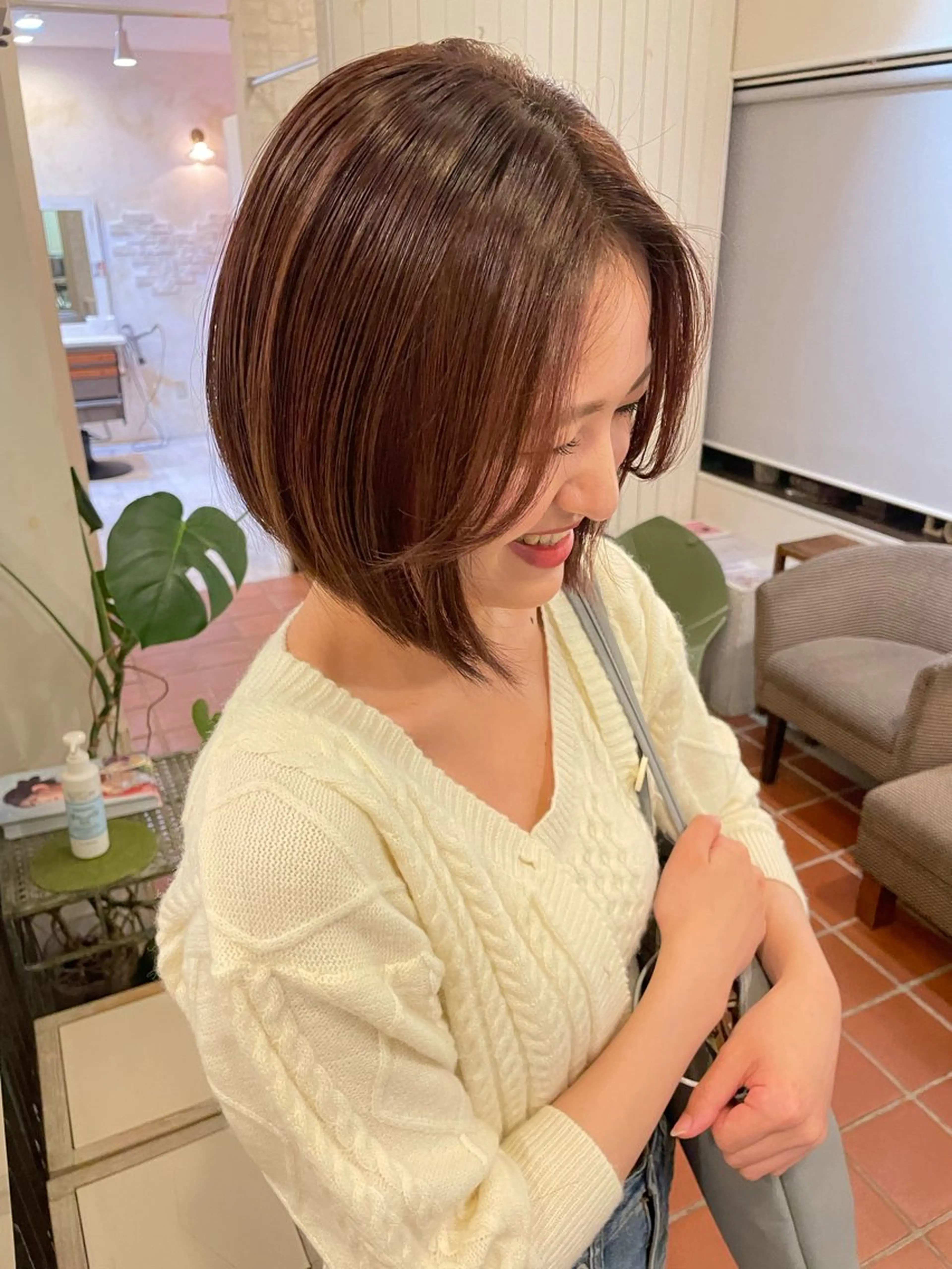 ショート レッドブラウン リトルガーデン/ yuka🧁‎‎のヘアスタイル