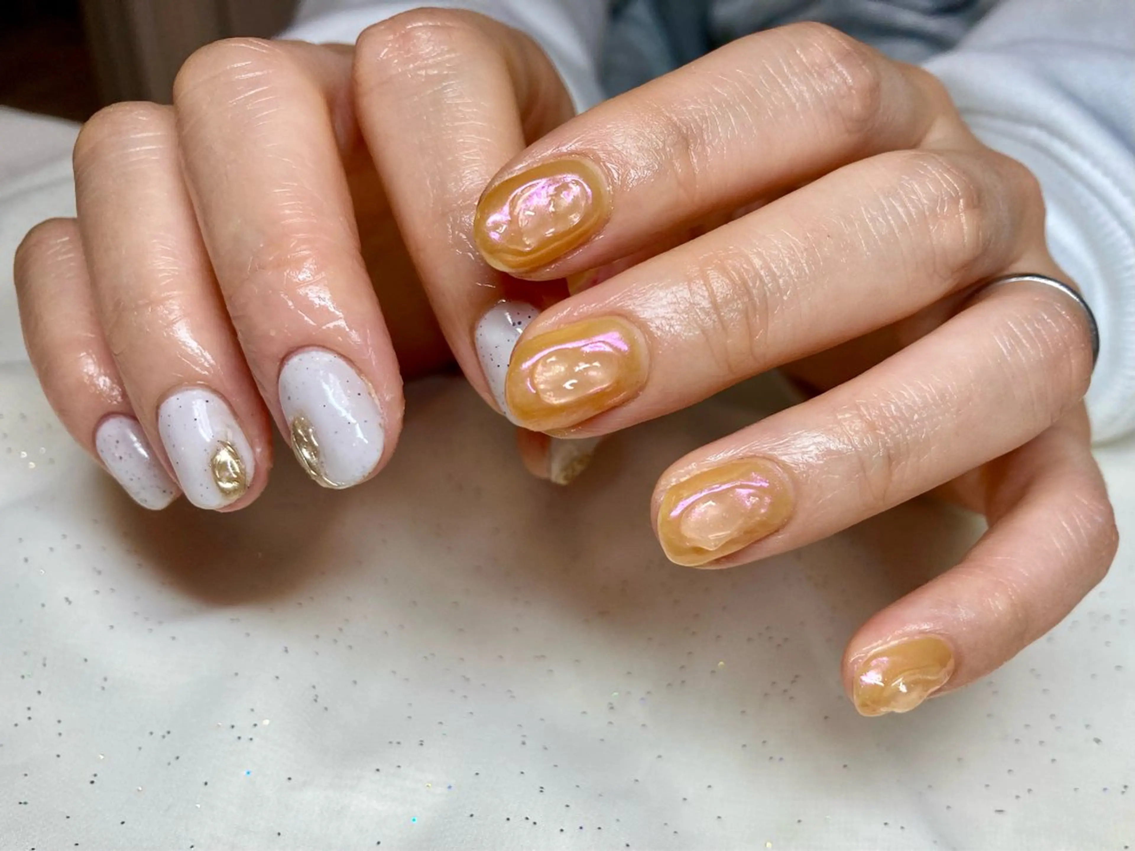 ネイル アートネイル クリアネイル ジェルネイル ぷっくりネイル otsurunail (オツルネイル)のネイルデザイン