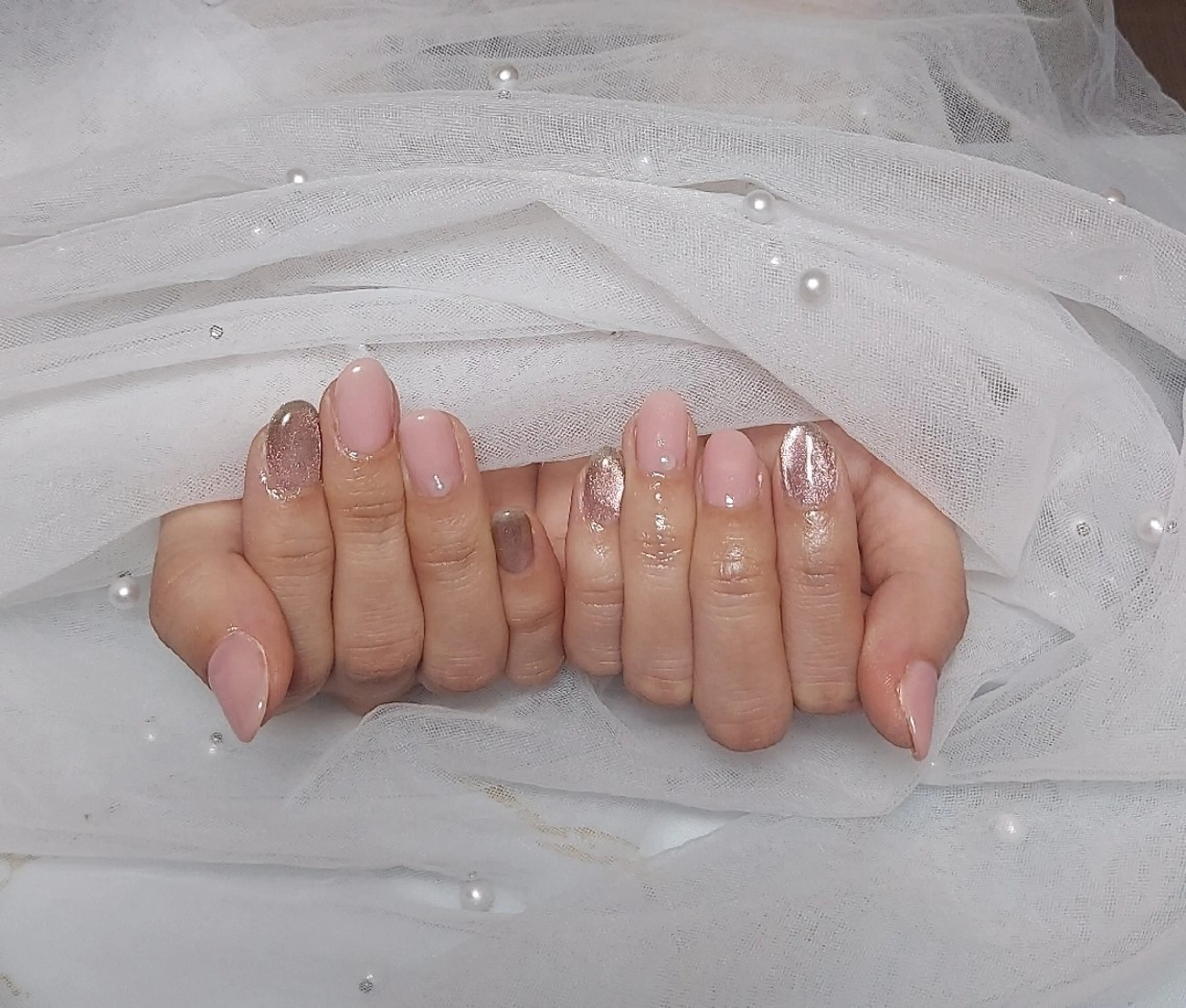 ハンドネイル ワンカラーの写真