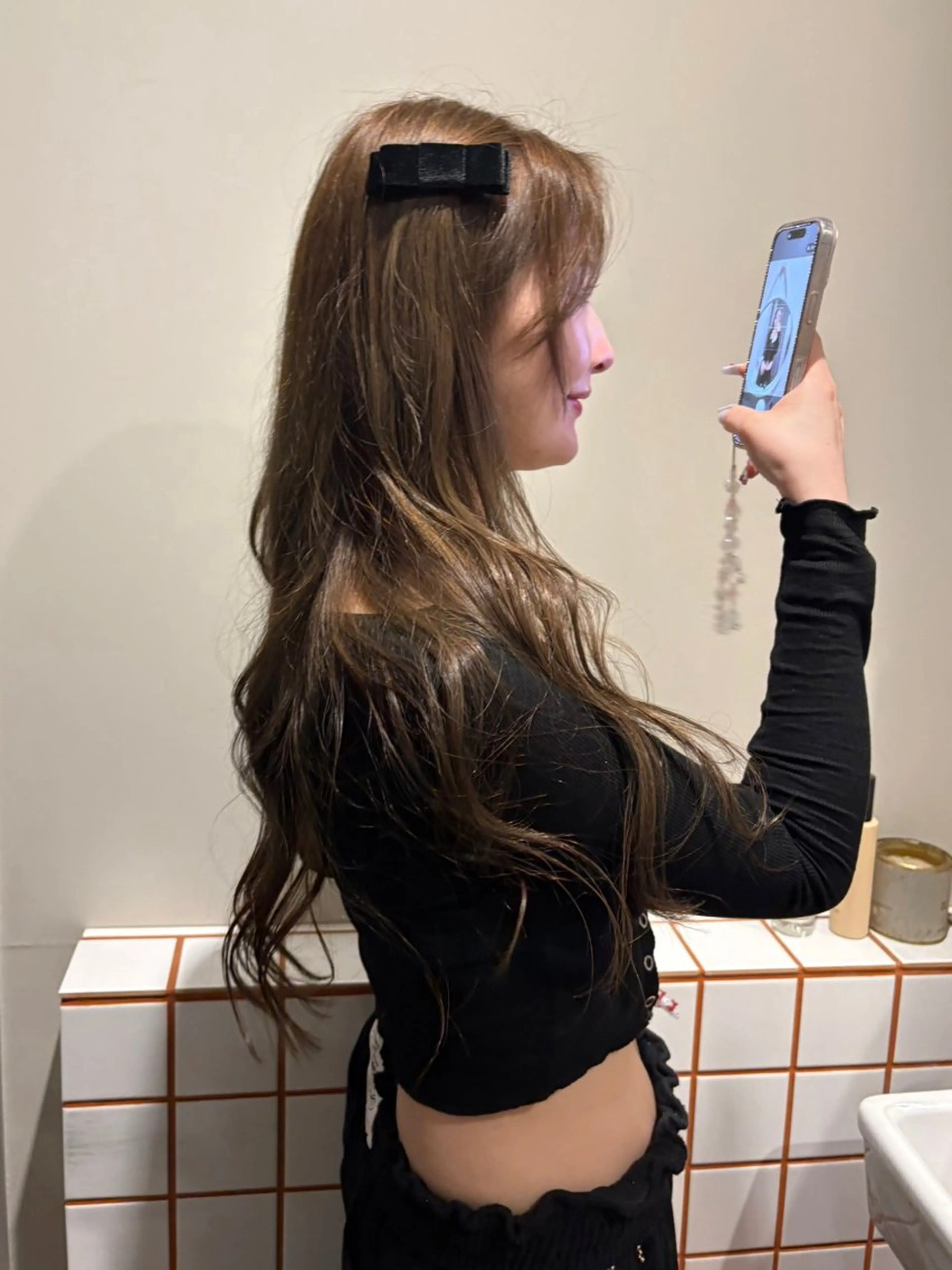 ロング カラー カット ヘアカラー トリートメント yumemiレイヤー ‎✴︎ 透明感カラーのヘアスタイル