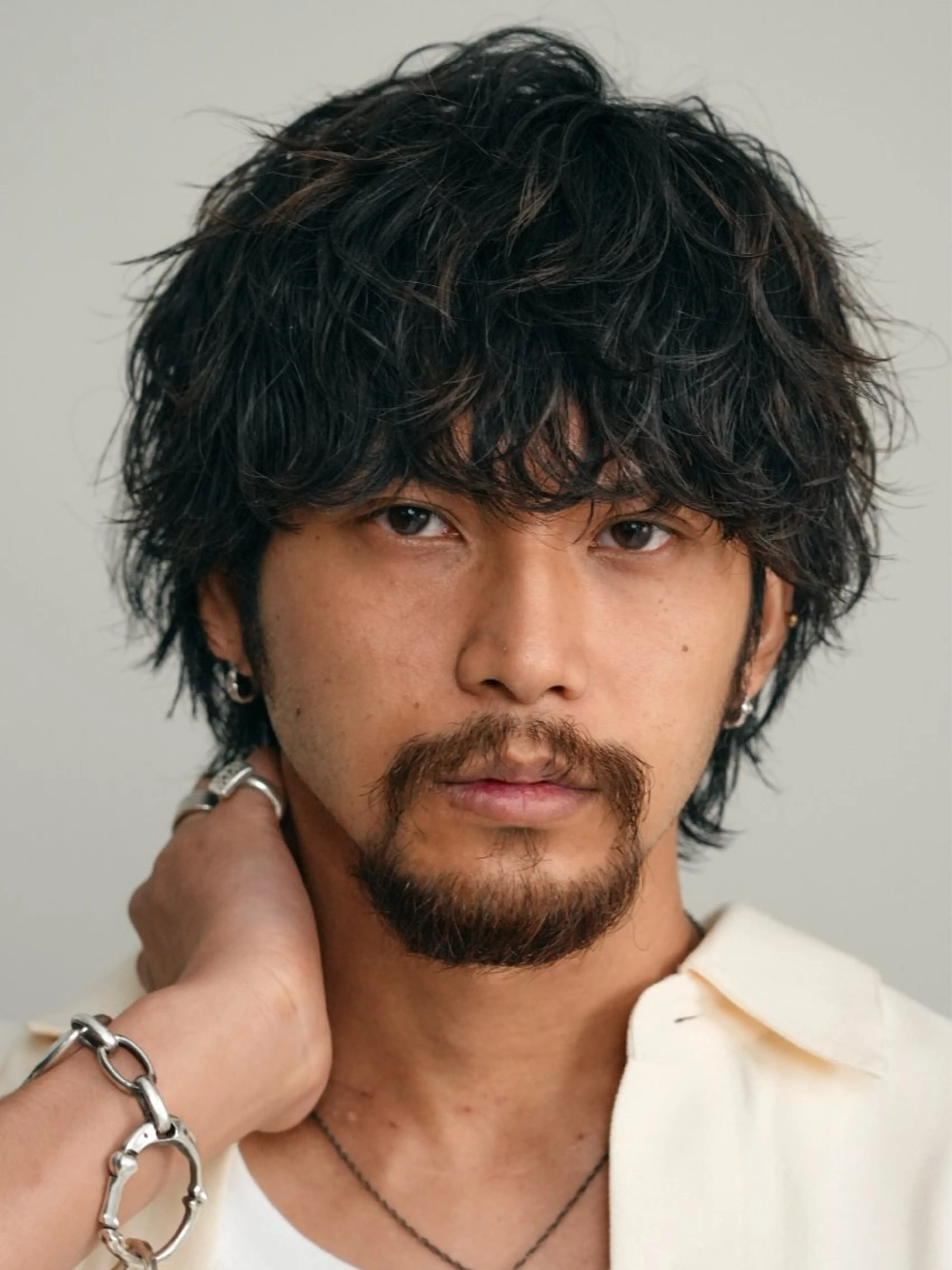パーマ メンズ 原宿波巻きスパイラル パーマTOSHIのヘアスタイル