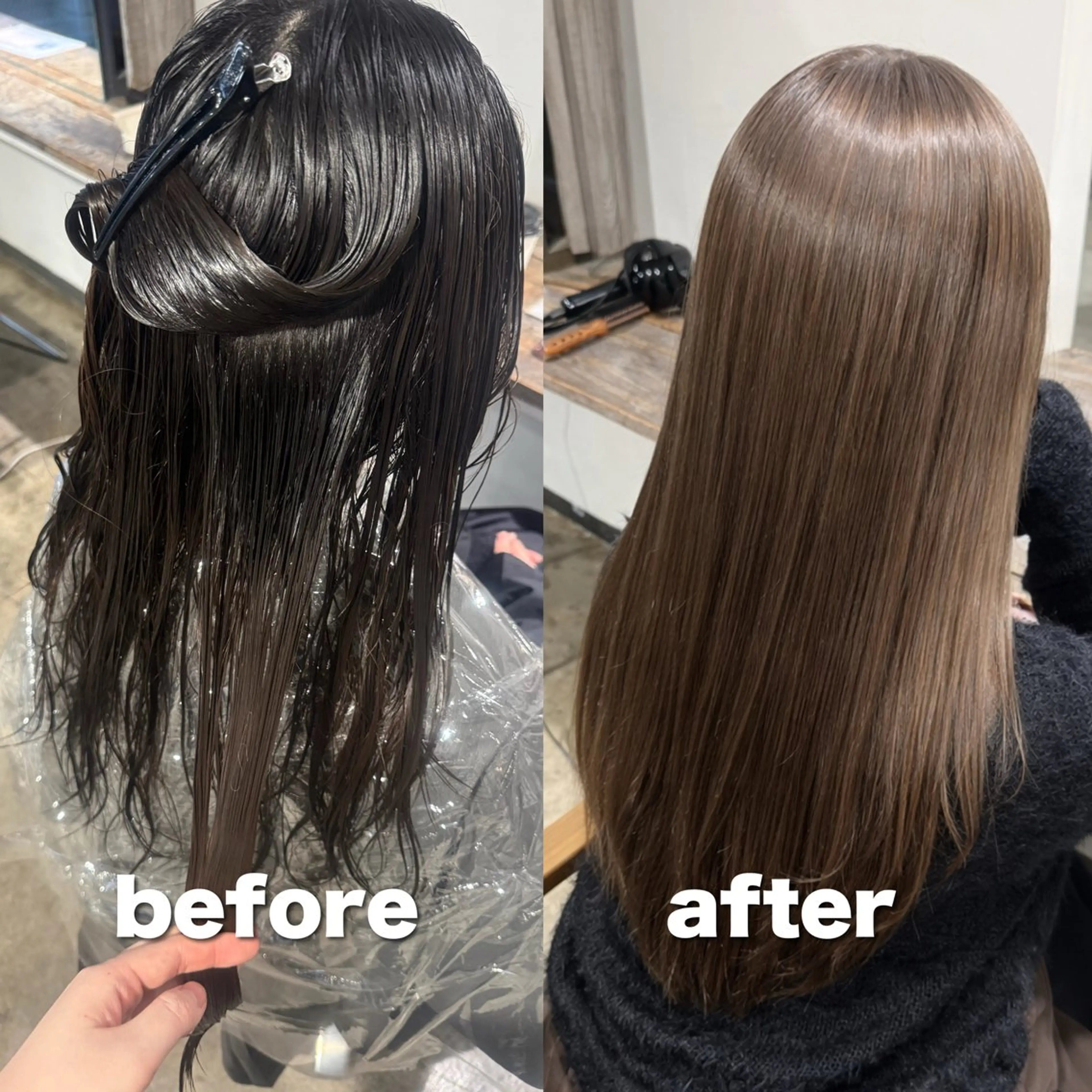 ロング カラー ヘアカラー トリートメント 🫧ブリーチ/透明感 カラー/メンズ/みきのヘアスタイル