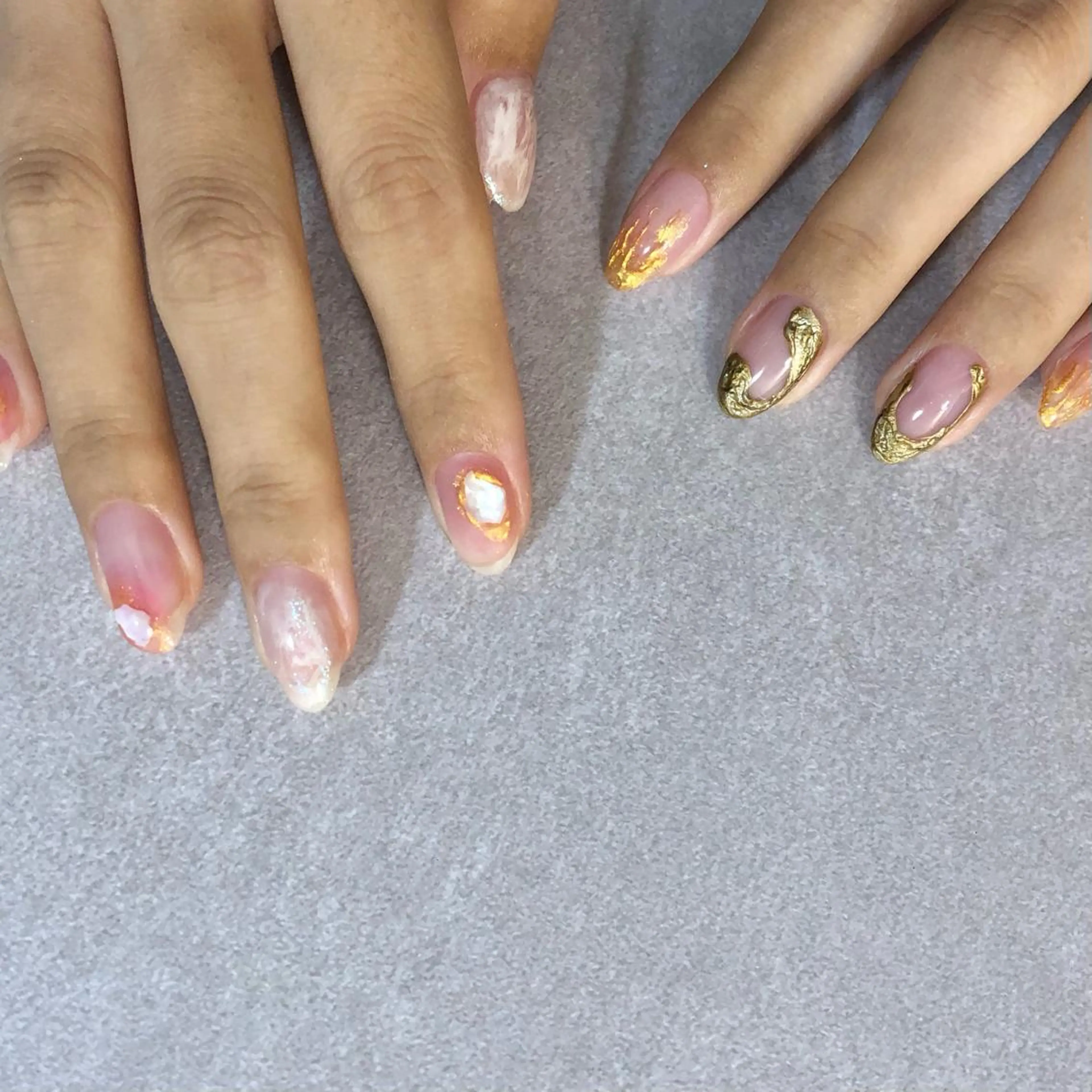 ネイル 成人式 le'a moe KONAMIのネイルデザイン