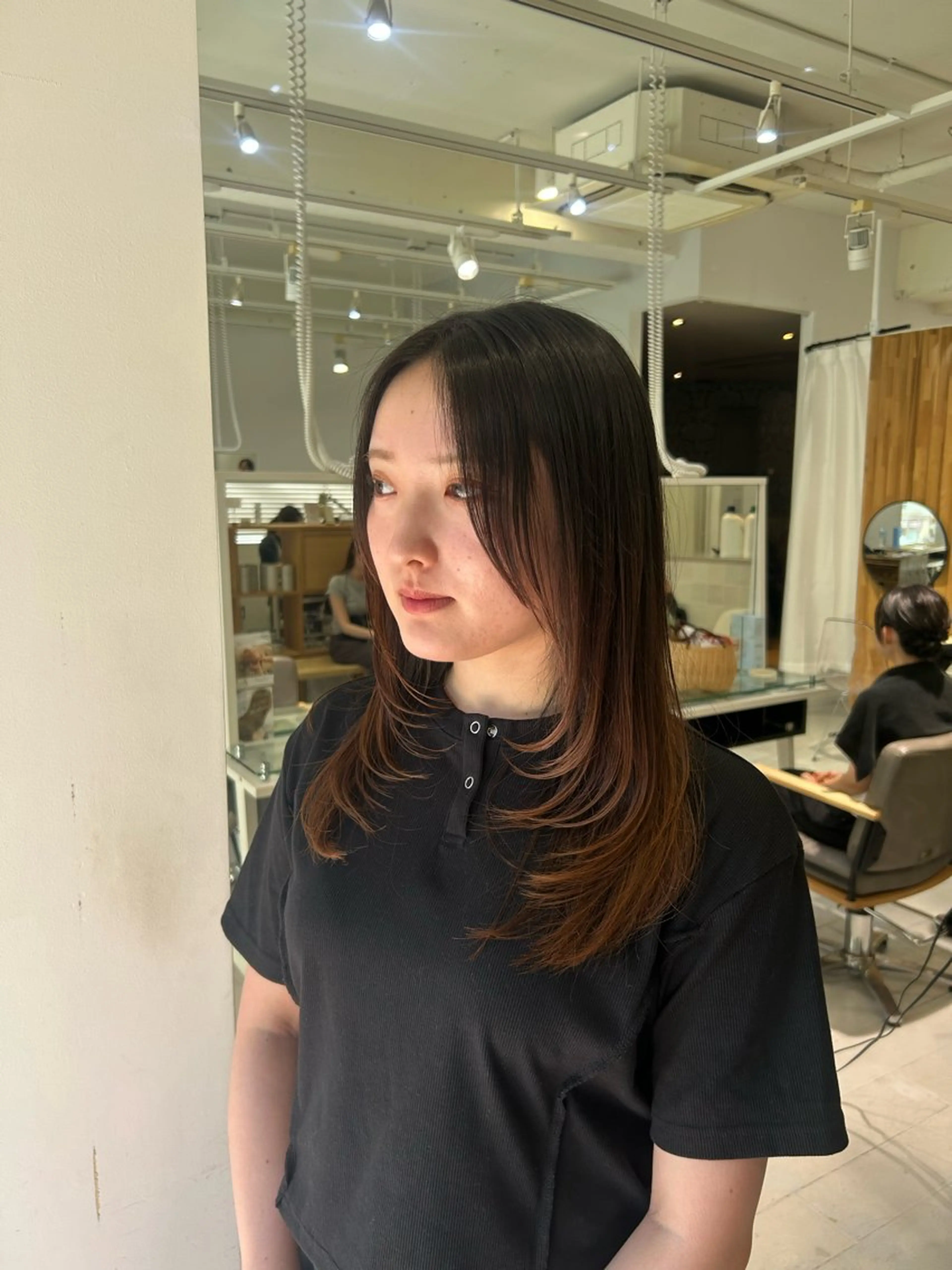 セミロング 韓国ヘア ‎⟡.·KANA🐥のヘアスタイル