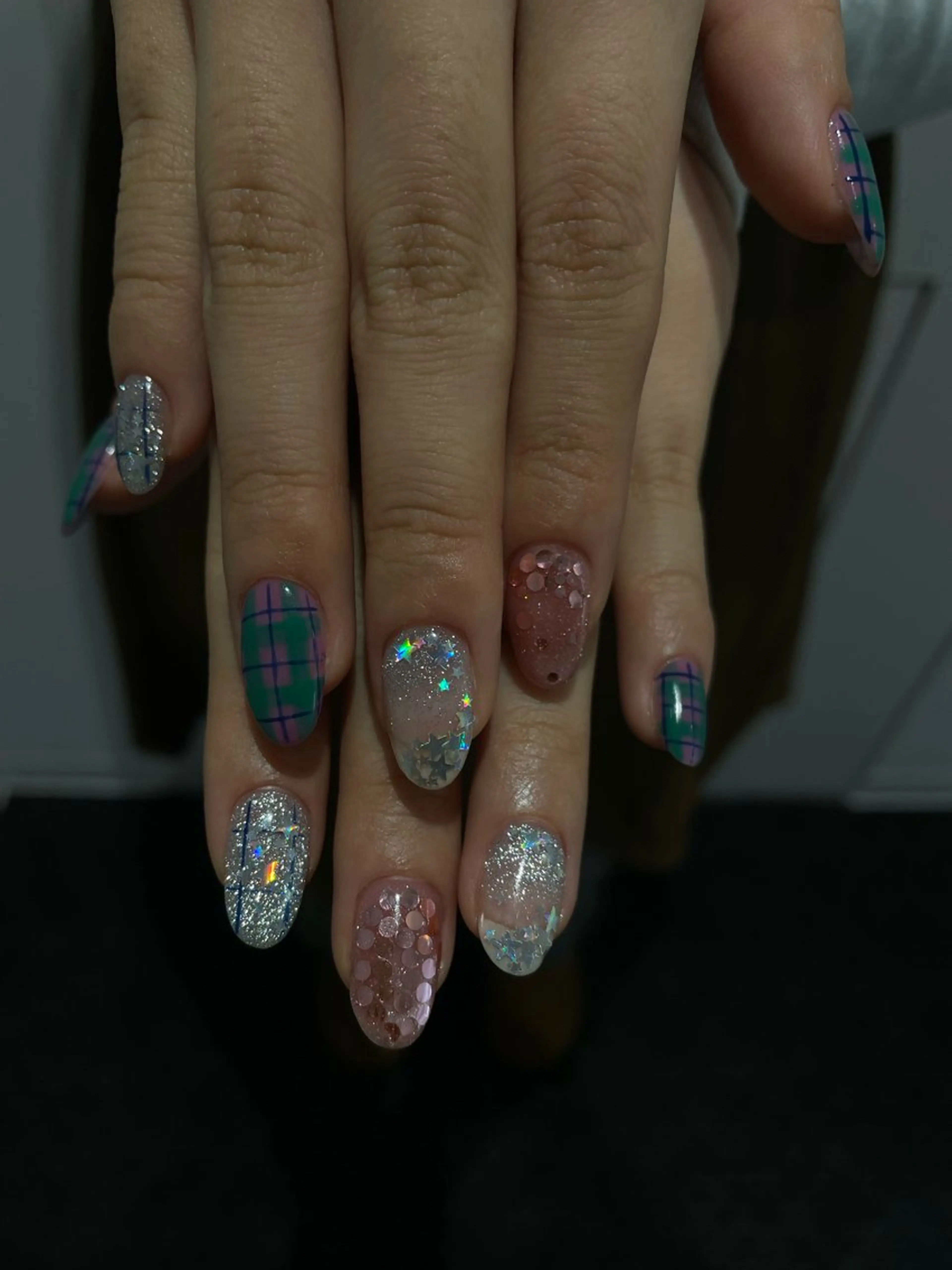 ネイル ハンドネイル うの 韓国ﾈｲﾙ໒꒱⋆⭒˚のネイルデザイン