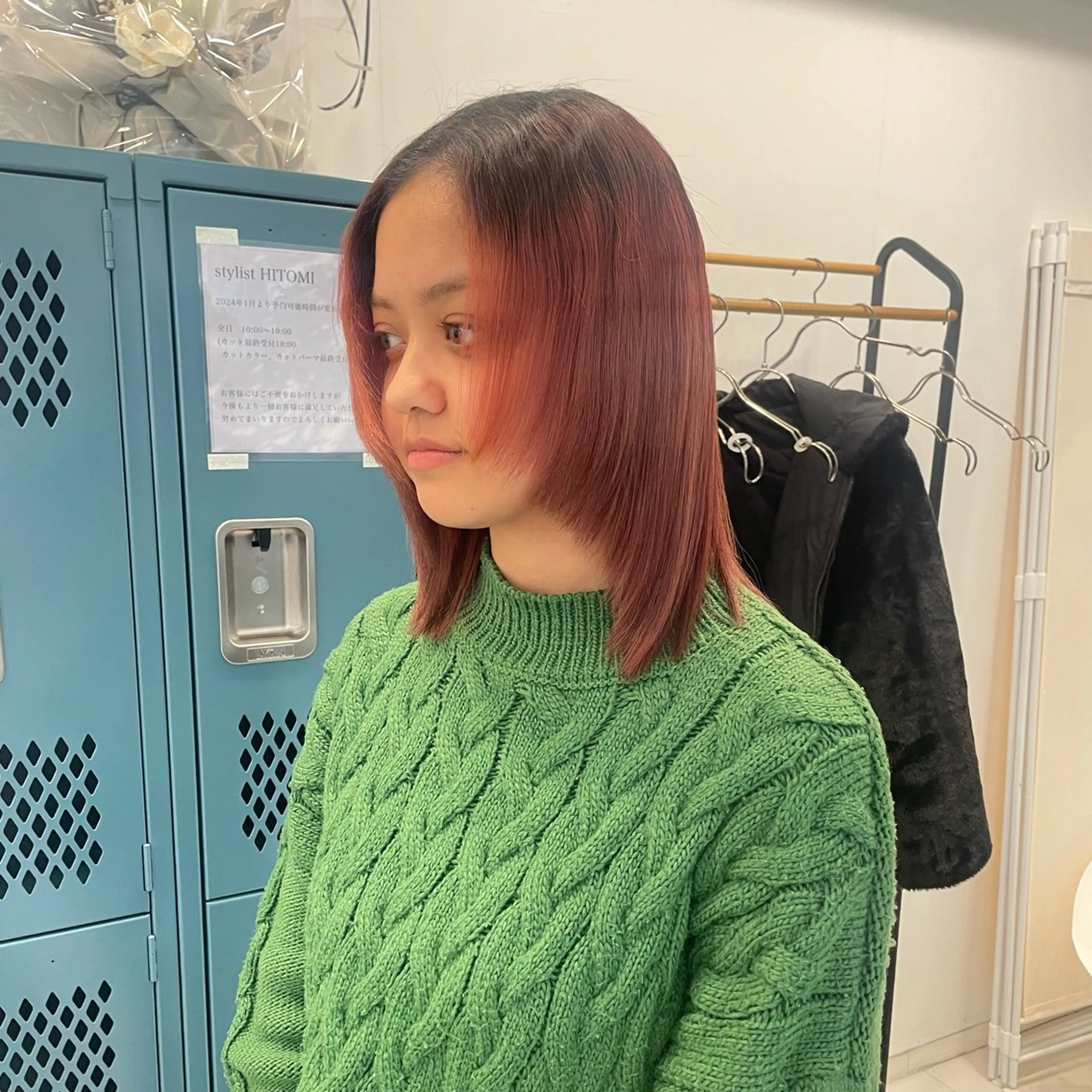 ミディアム 田口 花葉のヘアスタイル