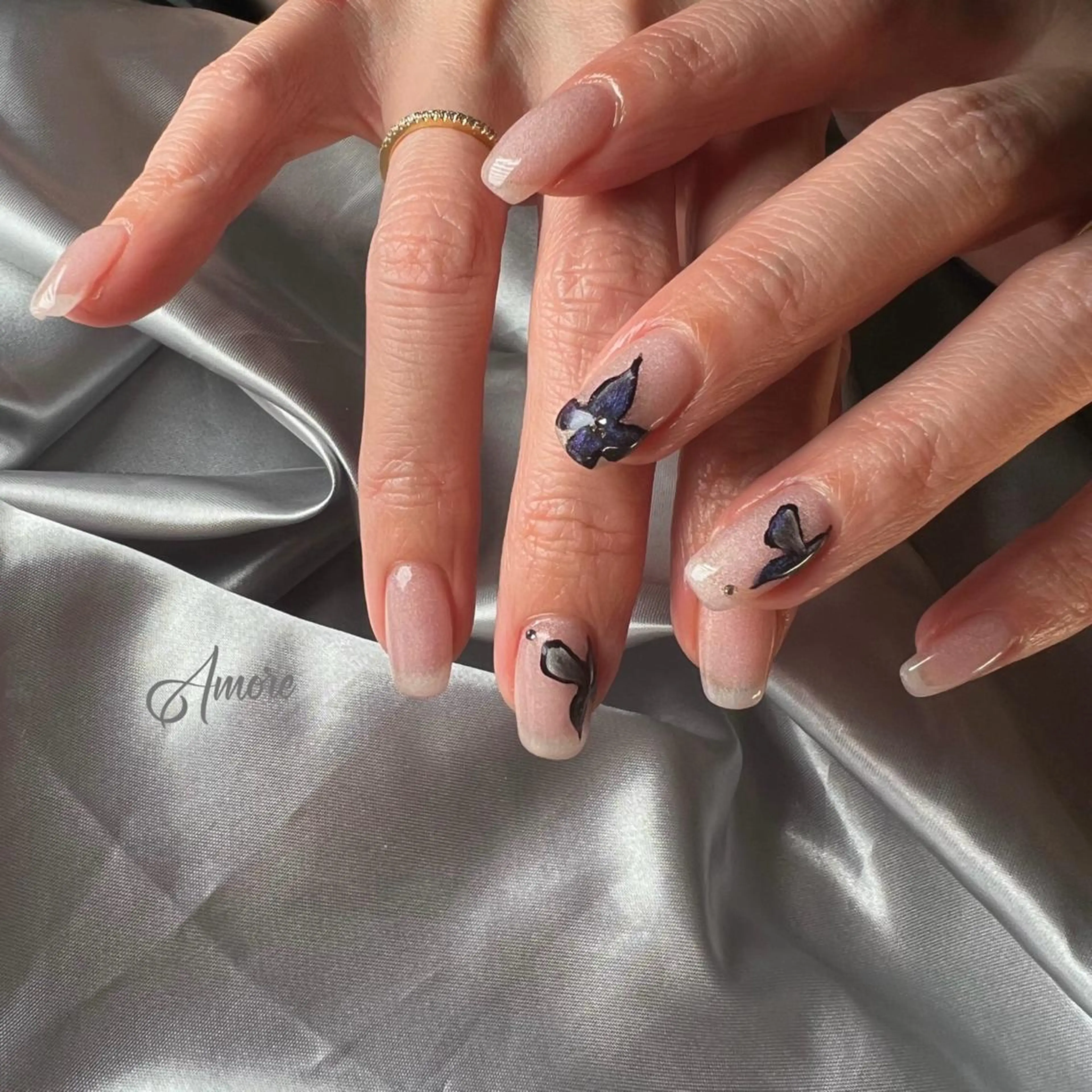 ネイル ジェルネイル ミラーネイル オフィスネイル パラジェル You kyehwaのネイルデザイン