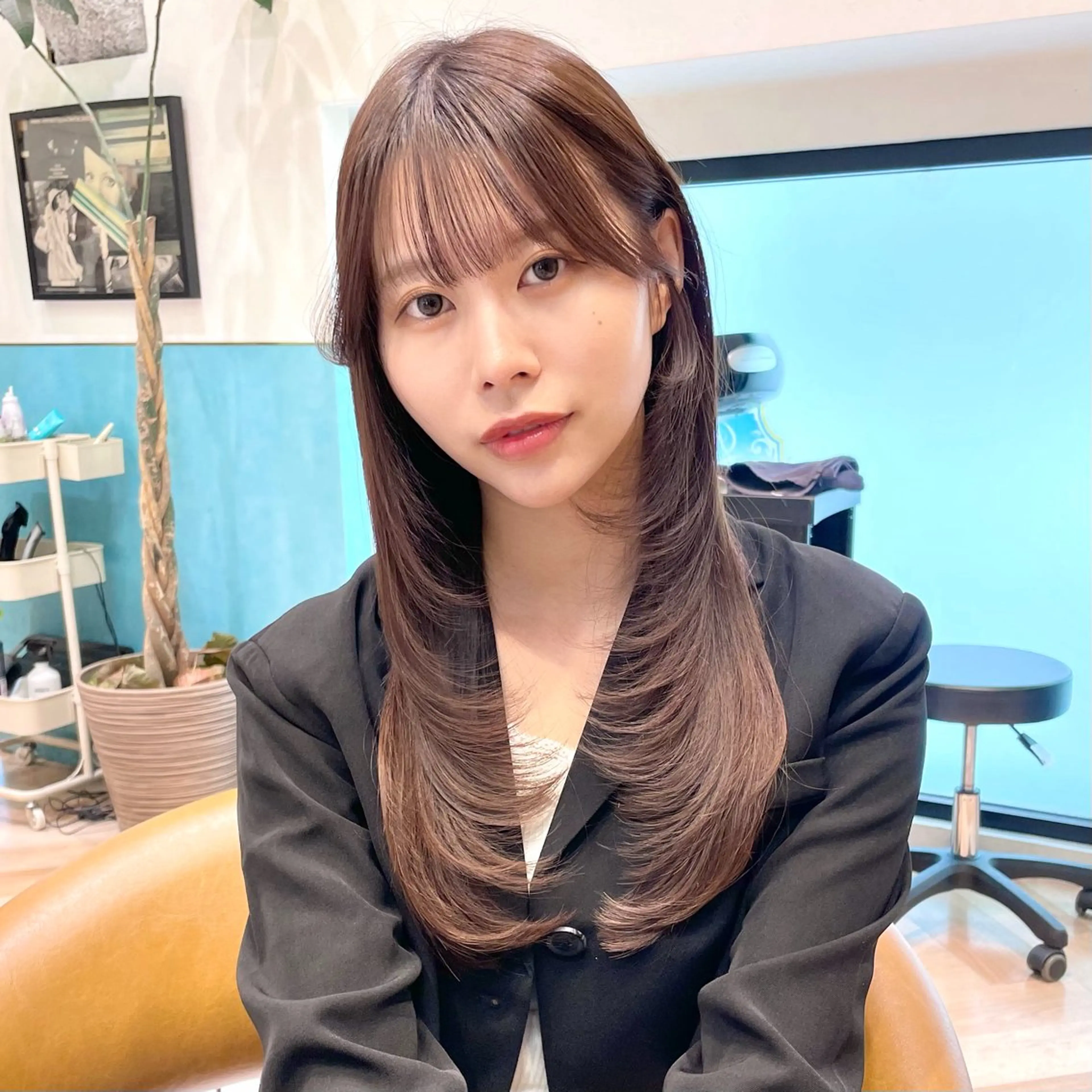 《3月学生限定❣️》‎🤍韓国レイヤーカット‎🤍+集中補修スチームトリートメント🍒の写真