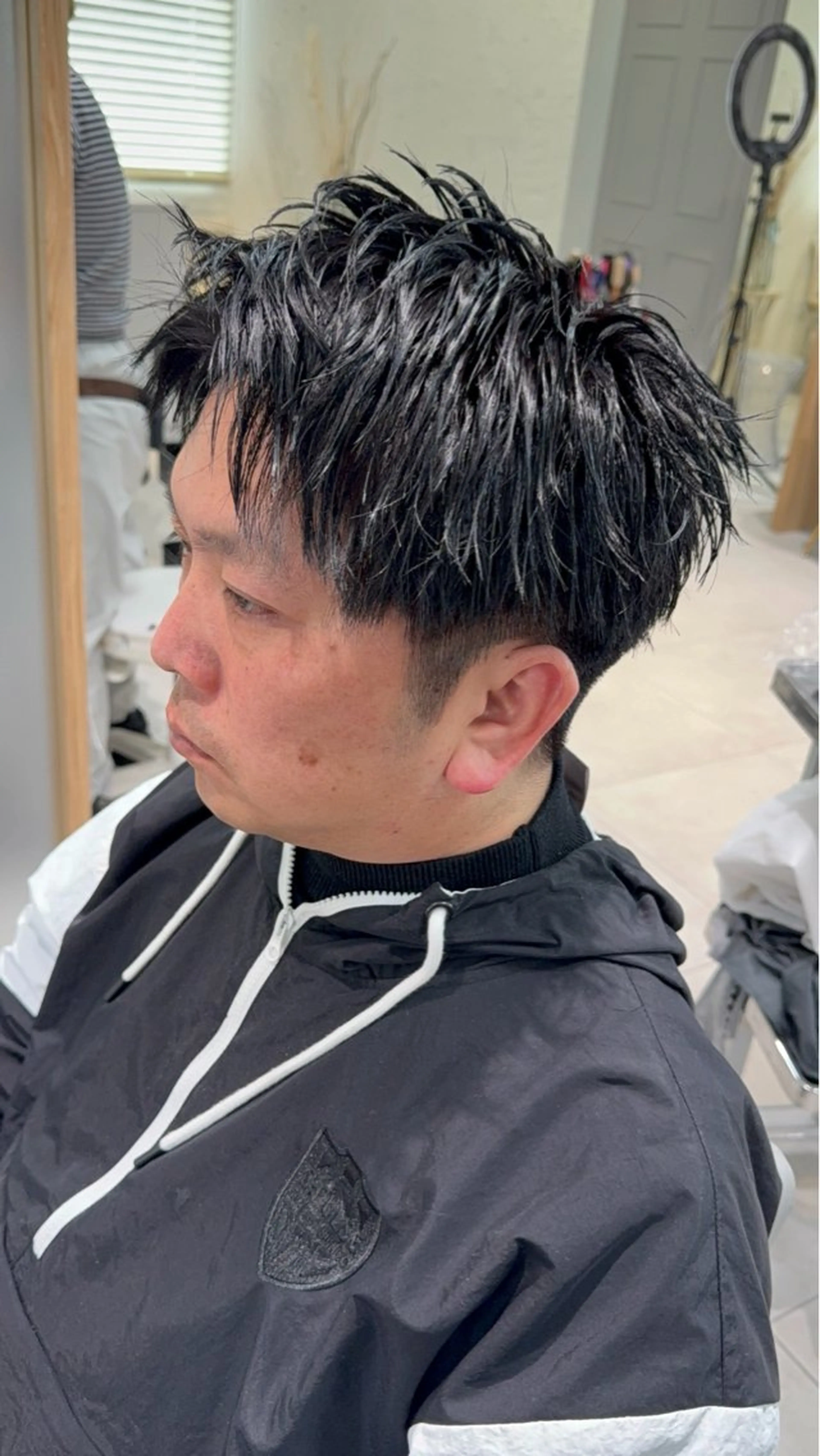 メンズ アップバング NEXTzer0 メンズカット/パーマのヘアスタイル