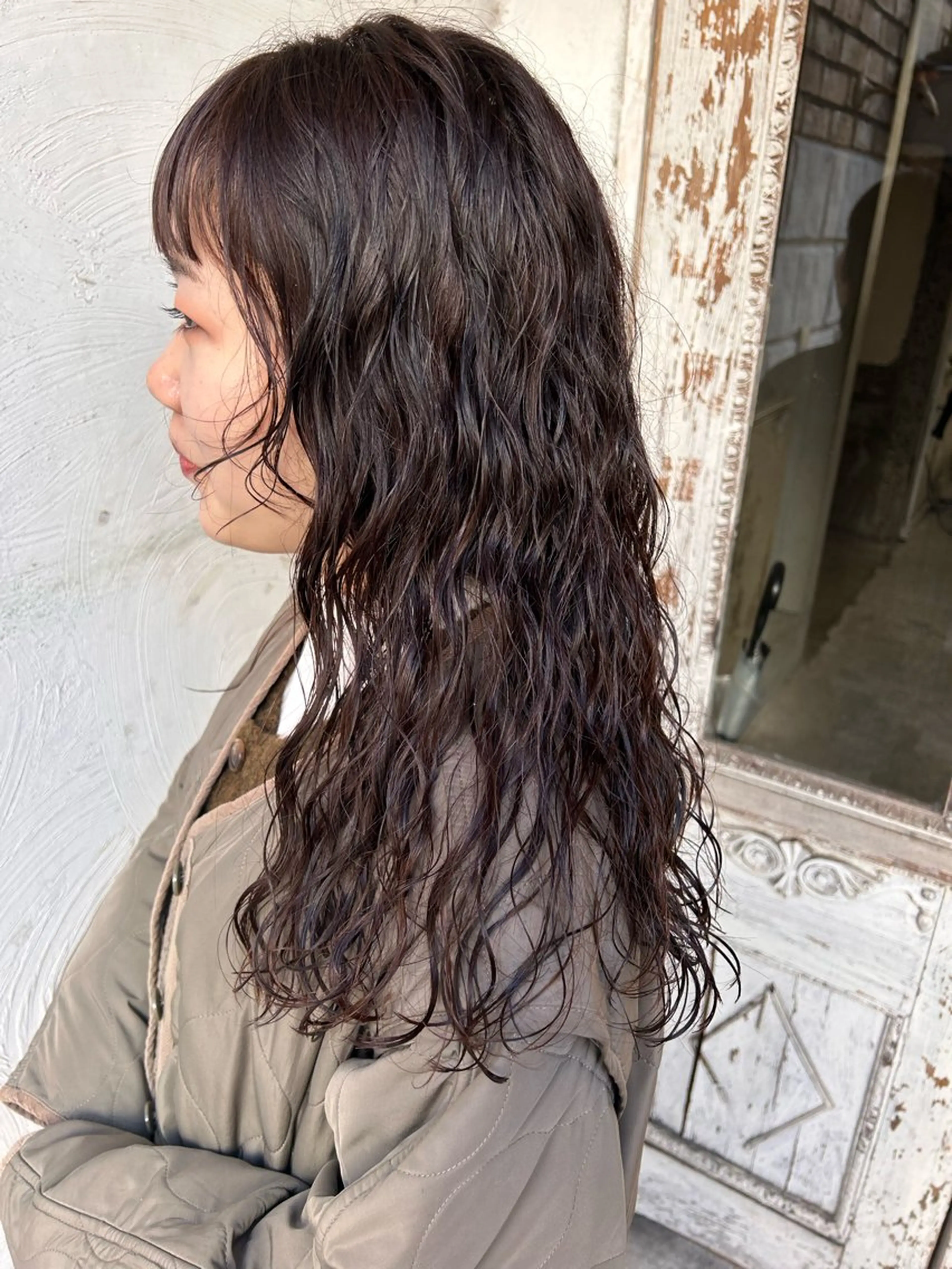 ミディアム パーマ ヘアアレンジ お任せヘア☘️☘️ 及川渚のヘアスタイル