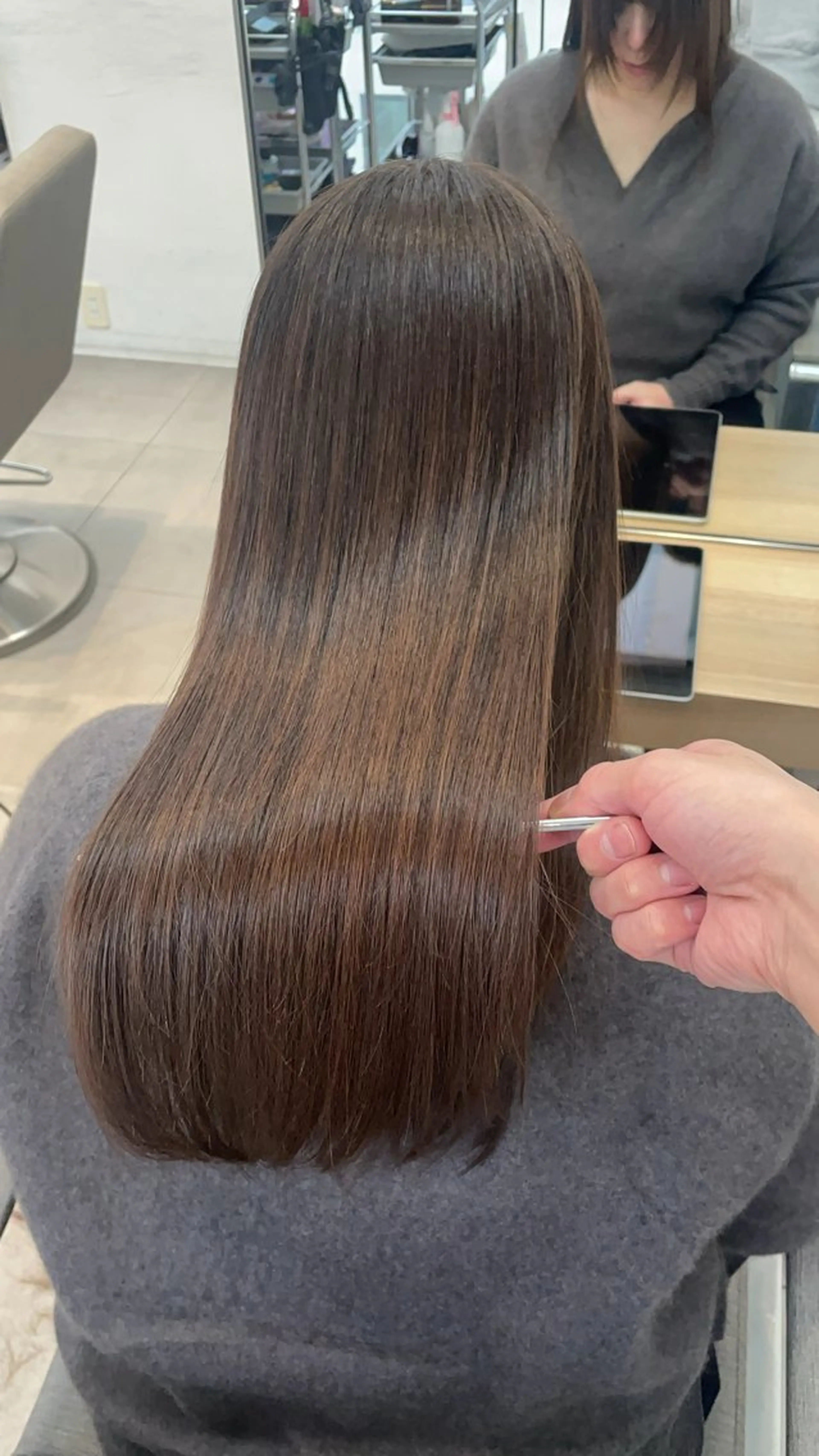 ロング カラー 髪質改善 ✨髪質改善✨美髪 矯正🫧小泉のヘアスタイル