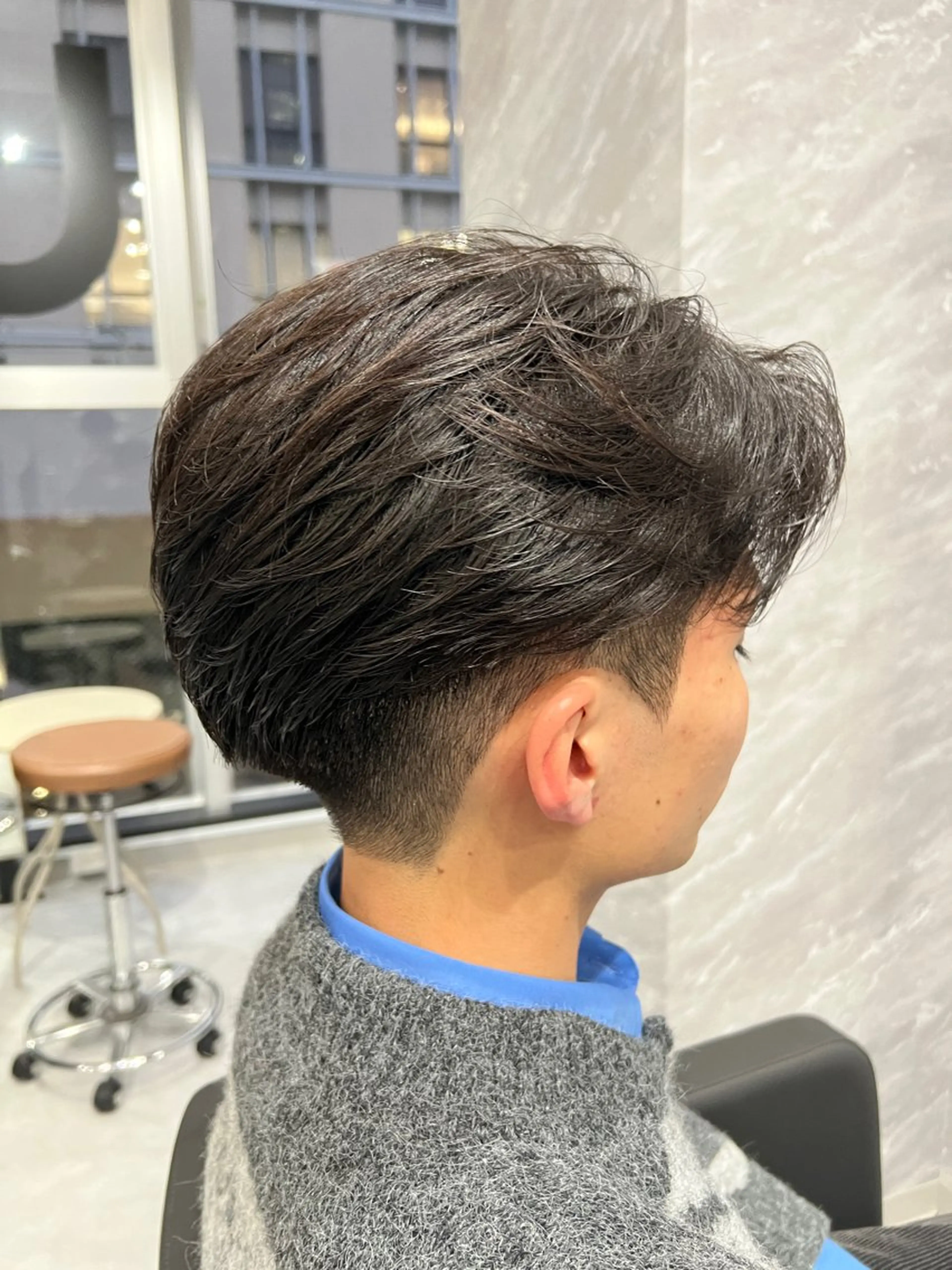 パーマ メンズ メンズパーマ ニュアンスパーマ カット パーマ ulus kobe所属・ulus kobe 藤枝大地のヘアスタイル