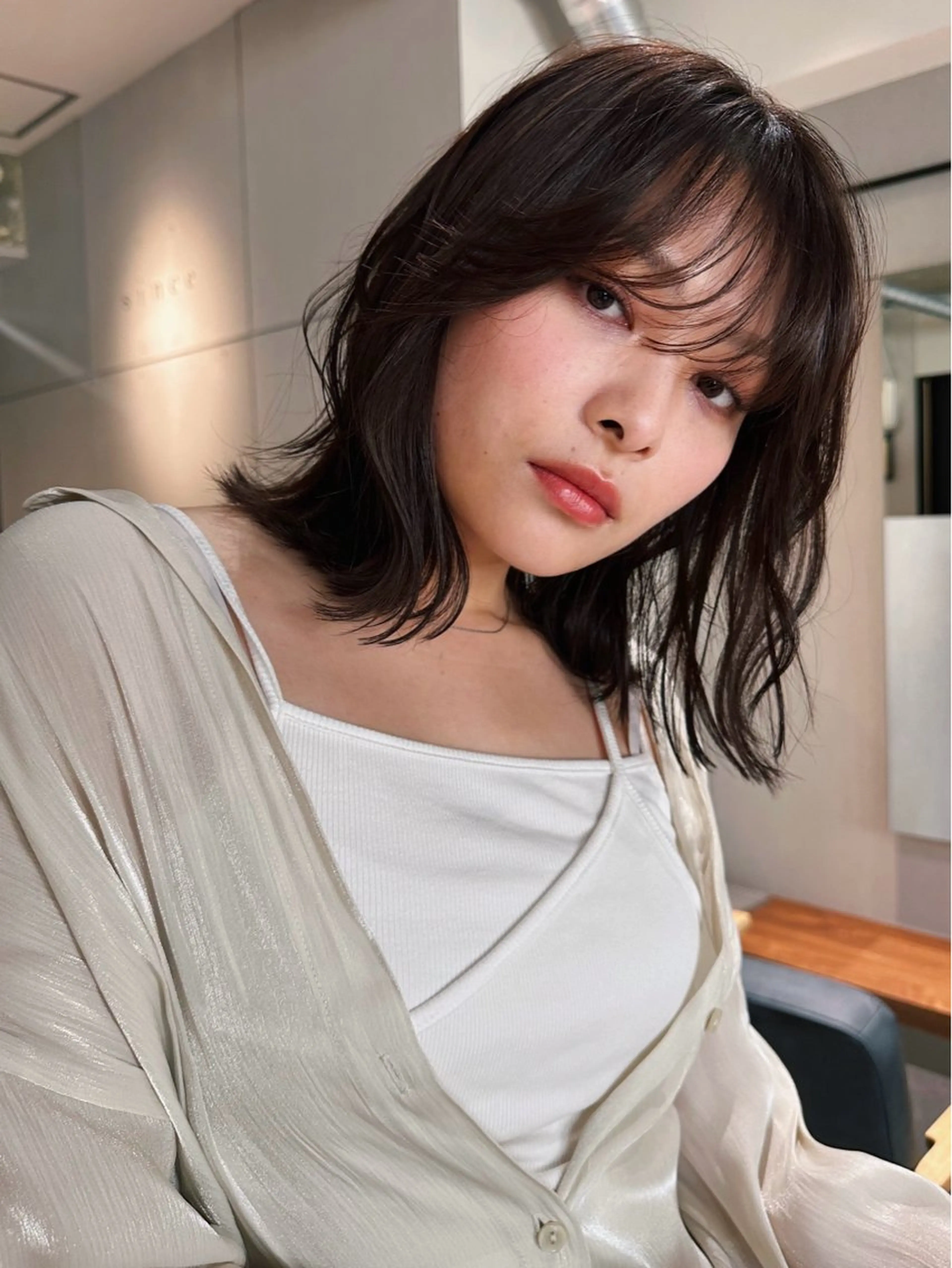 ショート カラー パーマ 🫧小顔×似合わせ× 透明感カラー🫧のヘアスタイル