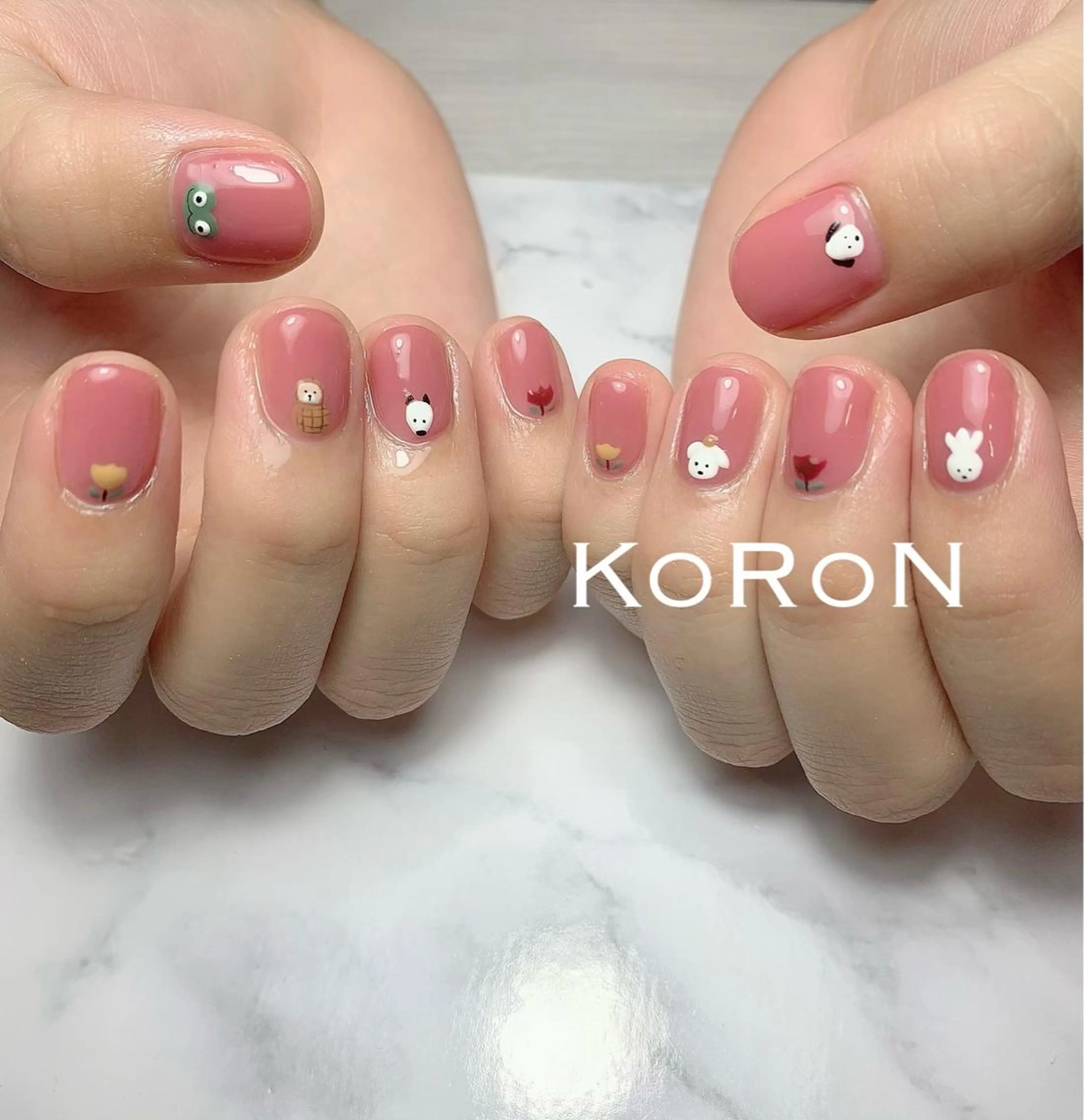 ネイル ハンドネイル 自宅サロン鎌倉 KORONのネイルデザイン