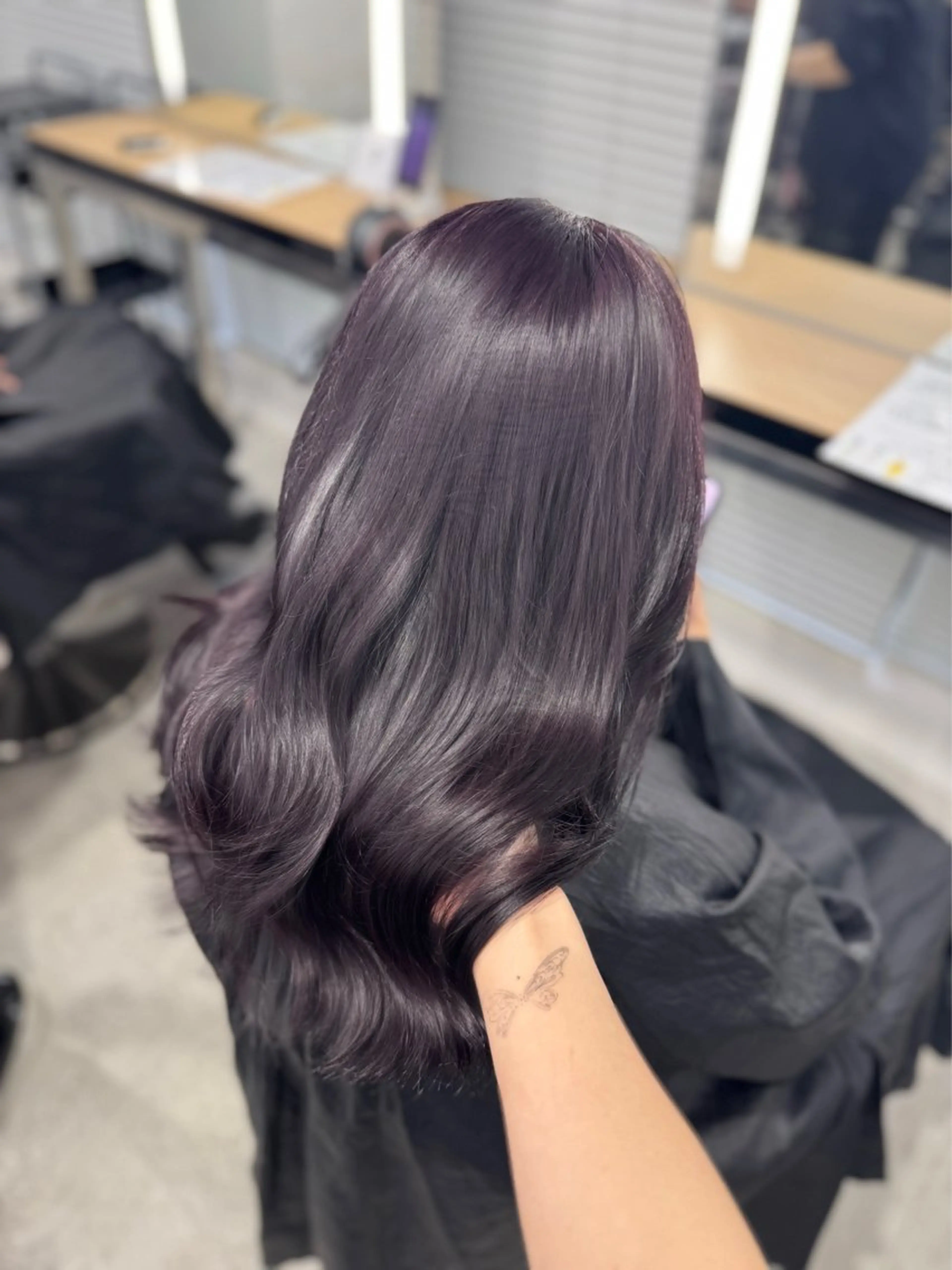 ミディアム カラー ヘアアレンジ ヘアカラー トリートメント ヘッドスパ ヘアセット 🤍淡色ピンク&ラベ ンダーYUKI🤍のヘアスタイル