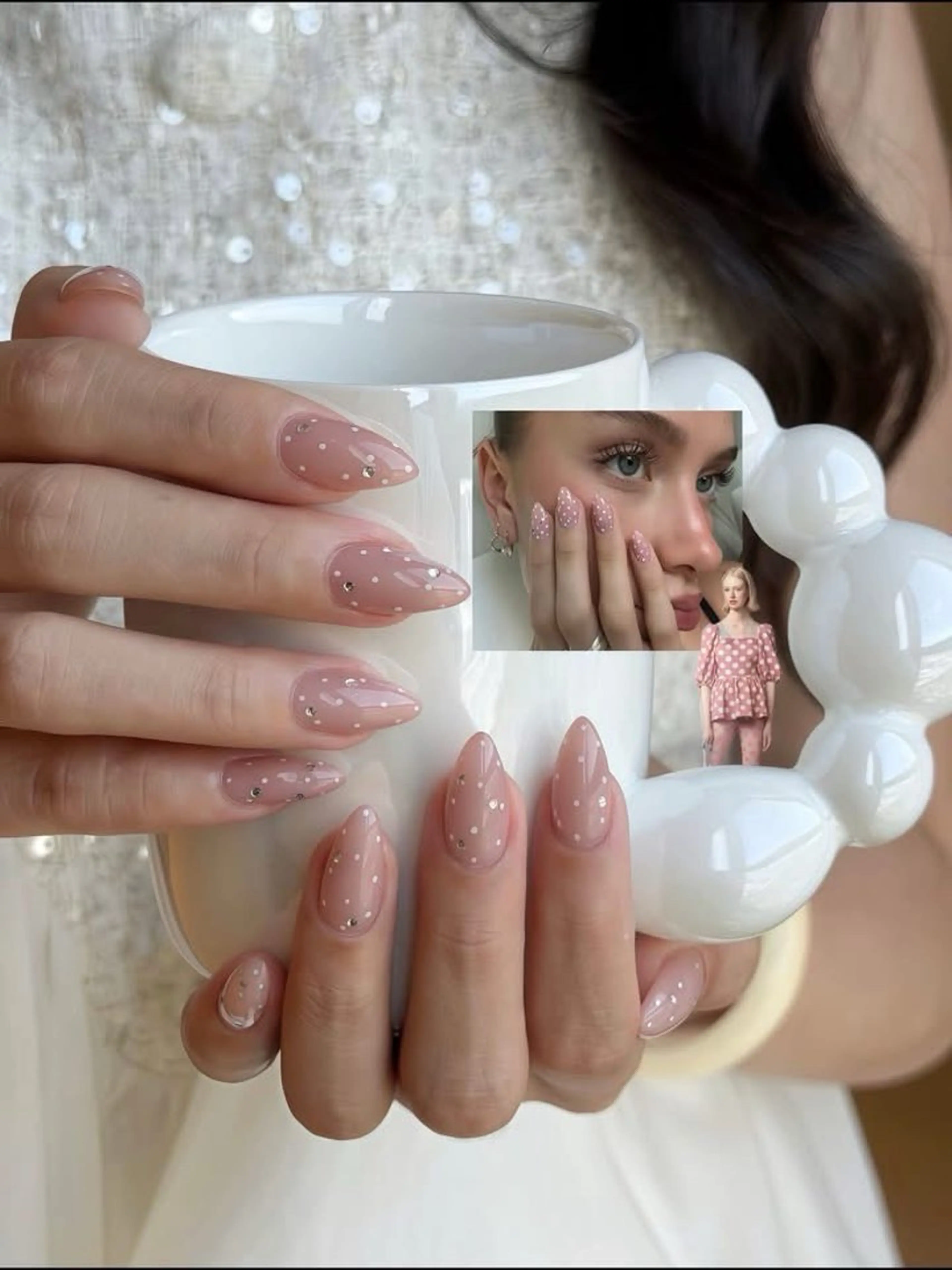 ネイル フレンチネイル ジェルネイル マグネットネイル 持ち込み ニュアンスネイル ハンドネイル Ribbonnail salonのネイルデザイン