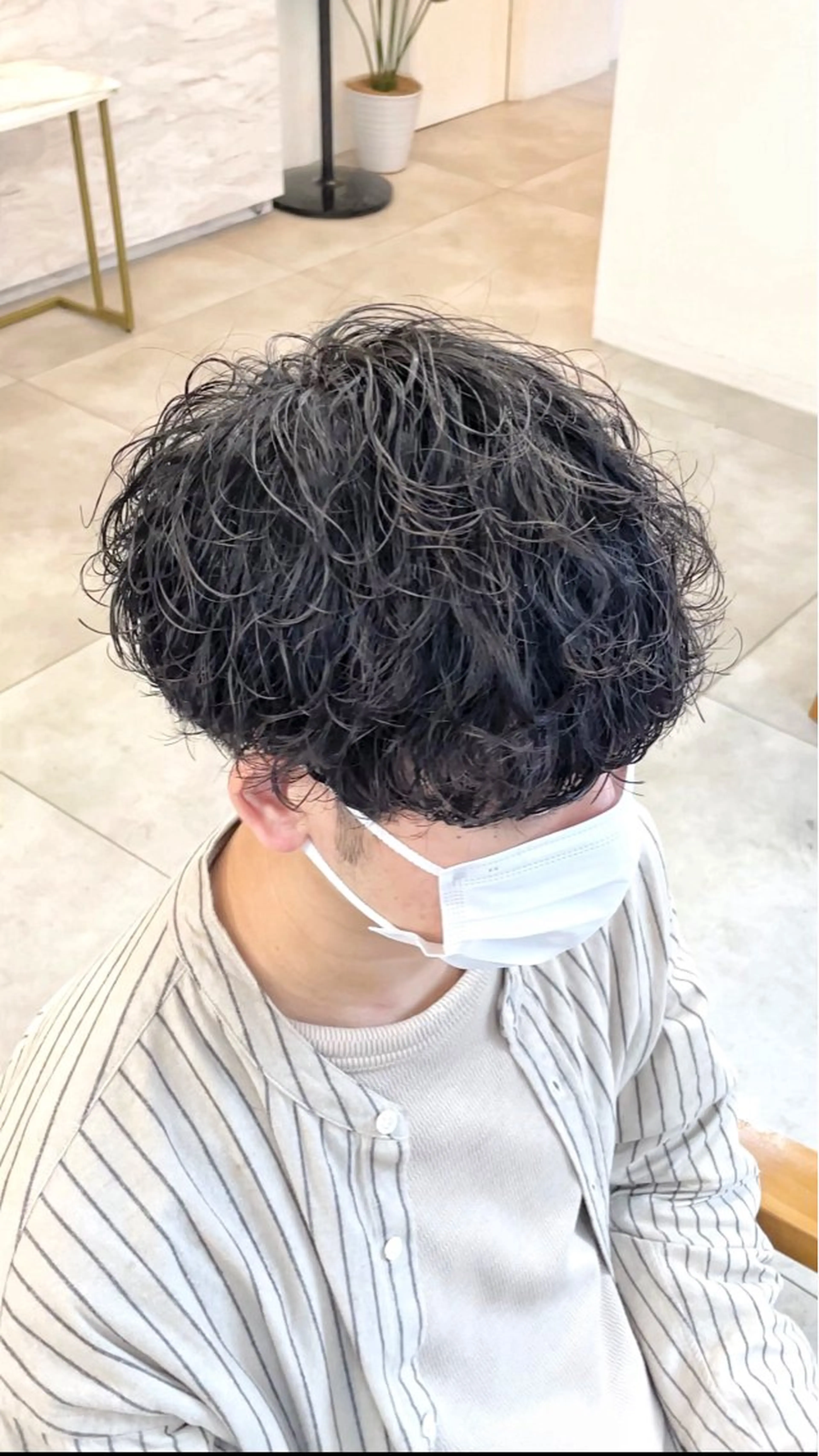 パーマ メンズ メンズパーマ 波巻きパーマ カット パーマ メンズパーマ/新宿/ サイカショウイチのヘアスタイル